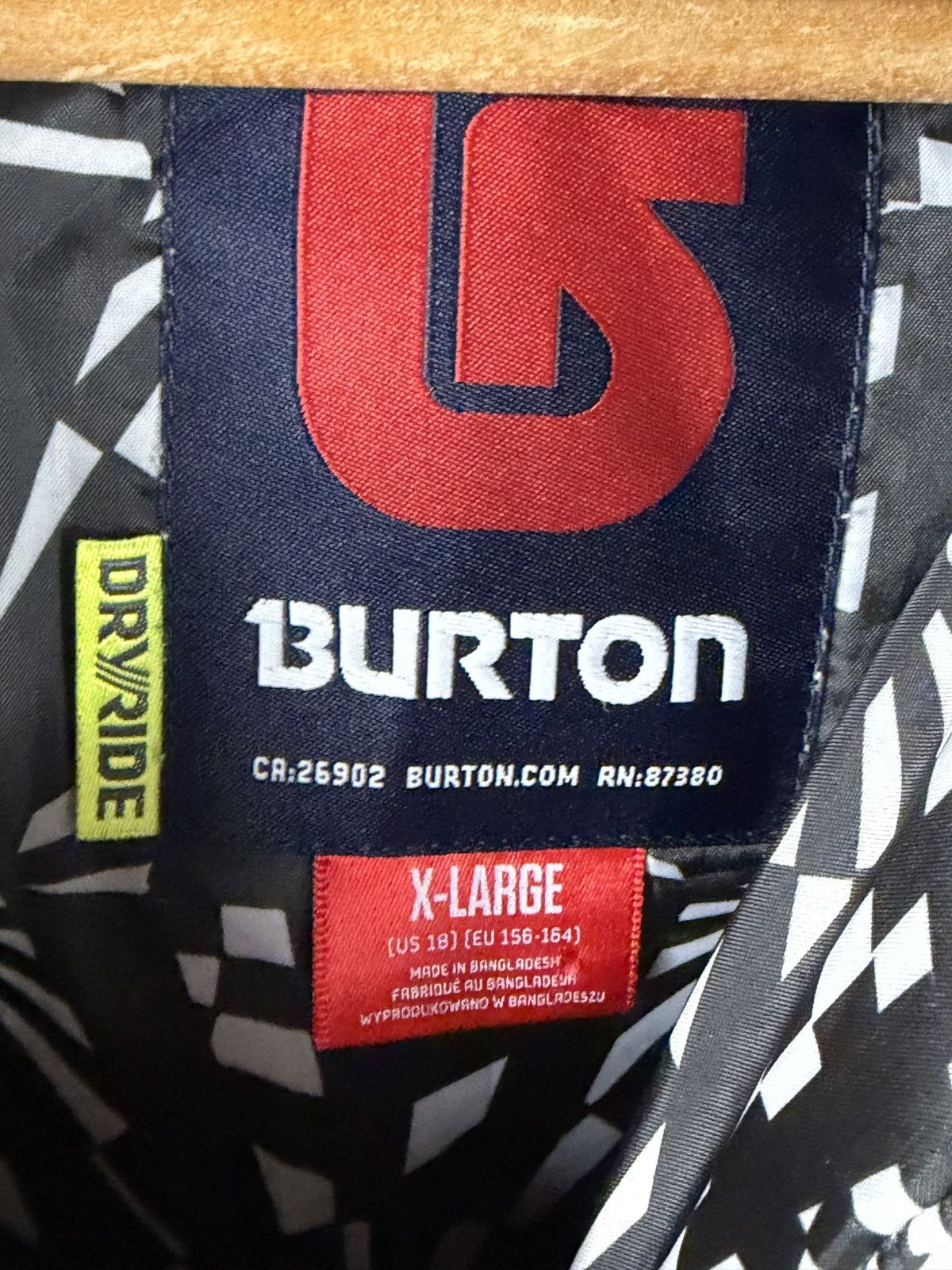 Burton Burton Dryride Jacket Boys XL Mens Small Hood Ski Colorblock Size US S / EU 44-46 / 1 - 3 Thumbnail