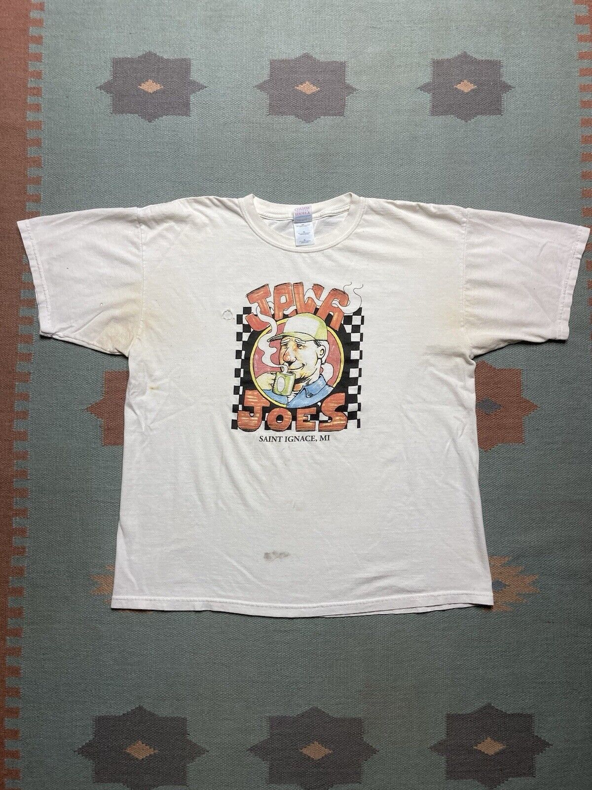 Gildan × Vintage t shirt Java Joes saint ignace Michigan coffee distressed XL Size US XL / EU 56 / 4 - 1 Thumbnail
