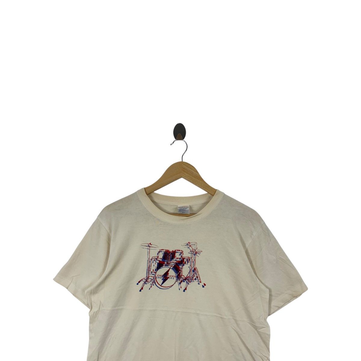 Vintage THE CHOPSTICKS BAND Hong Kong Duo Sandra Amina Tee Shirt Size US M / EU 48-50 / 2 - 2 Thumbnail