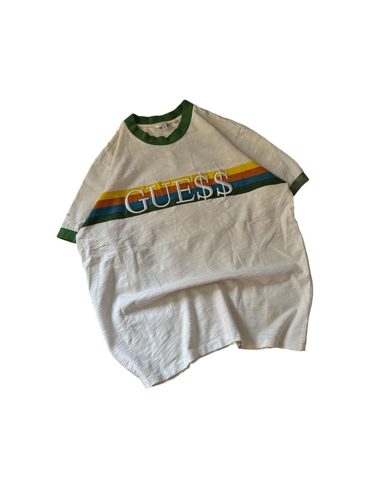 A$AP Rocky × Guess Guess Asap Rocky Navy Blue White Striped Tee 