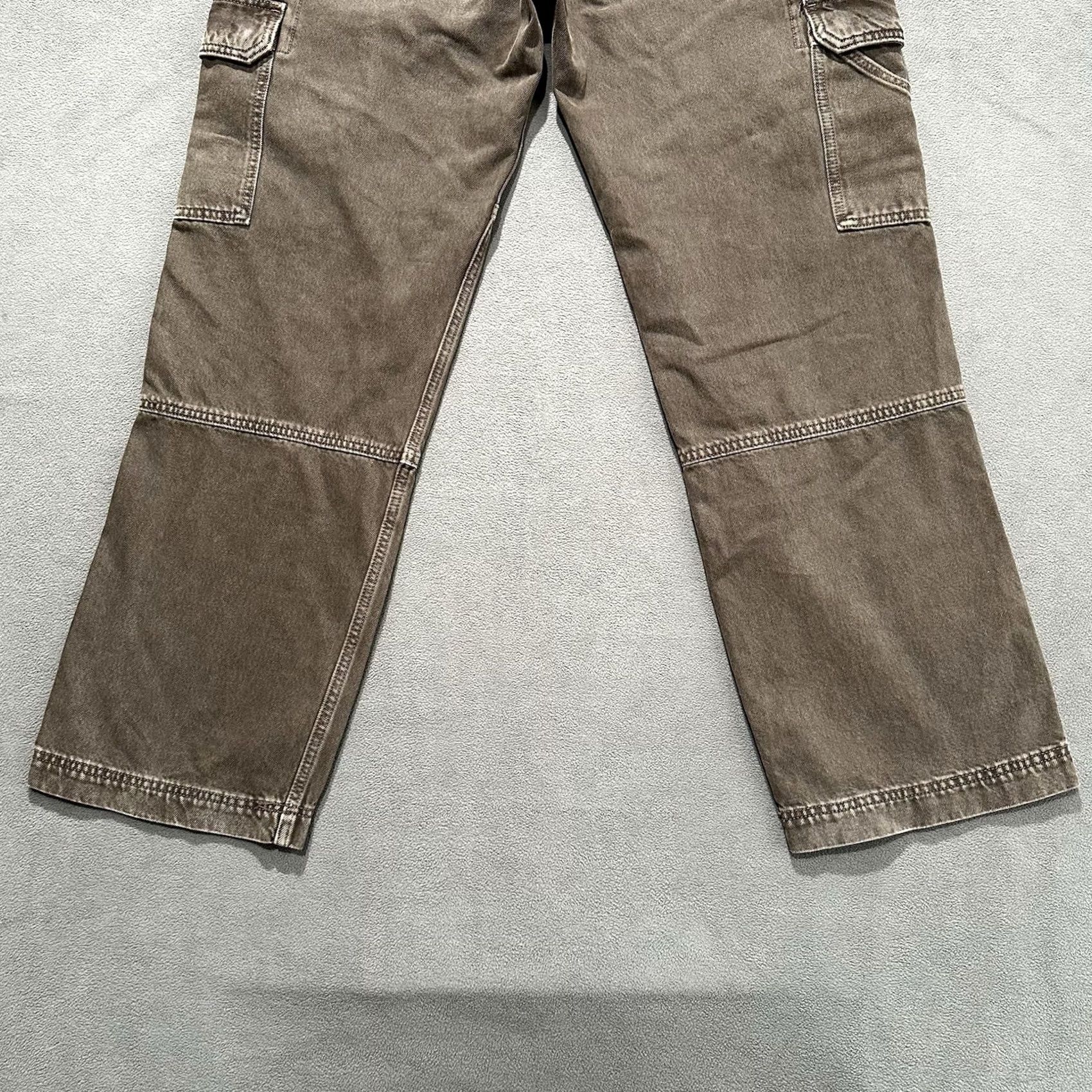 Abercrombie & Fitch Abercrombie & Fitch Jeans Men 34x34 Brown Baggy Carpenter 5-Pocket Denim Size US 34 / EU 50 - 6 Thumbnail