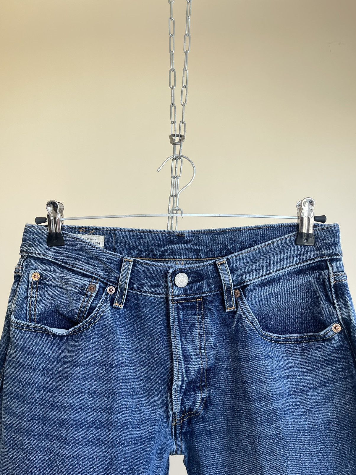 Levi's Premium 501 145 Anniversary Straight Regular Fit Denim Jeans Size US 29 - 6 Thumbnail