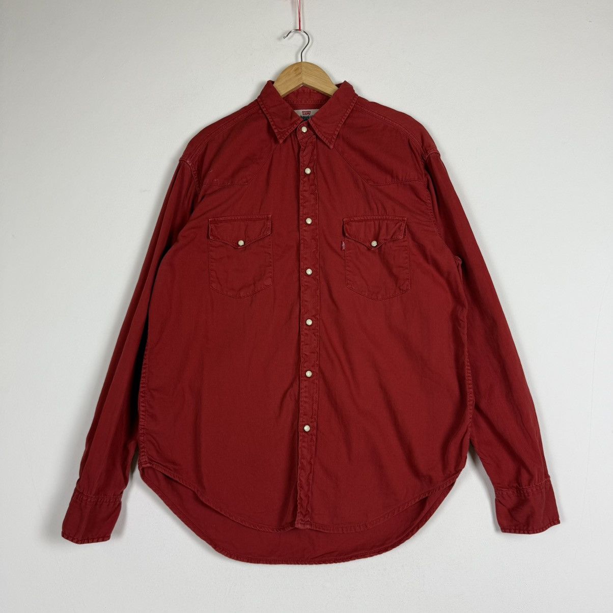 Levi's Levi’s Red Tab Pearl Snap Button Western Shirt Size US L / EU 52-54 / 3 - 1 Thumbnail