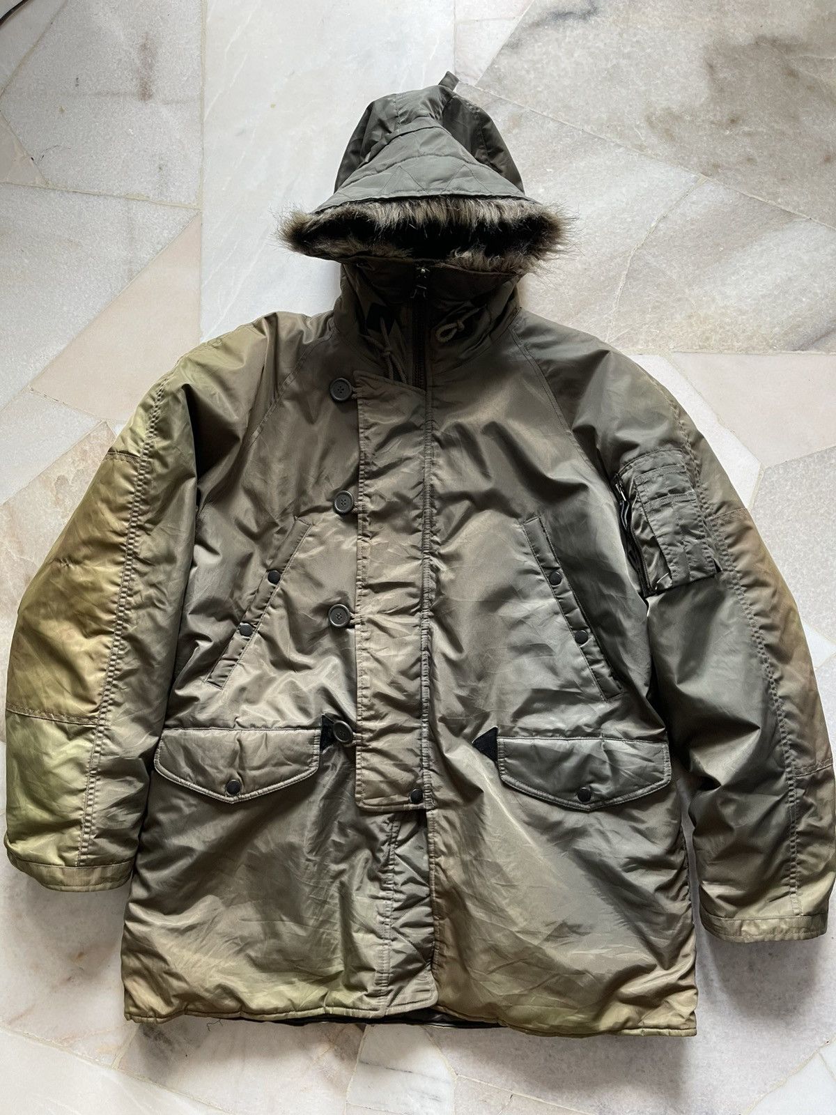 Avirex Vintage Avirex USA Parka Fur Jacket Size US XL / EU 56 / 4 - 2 Thumbnail