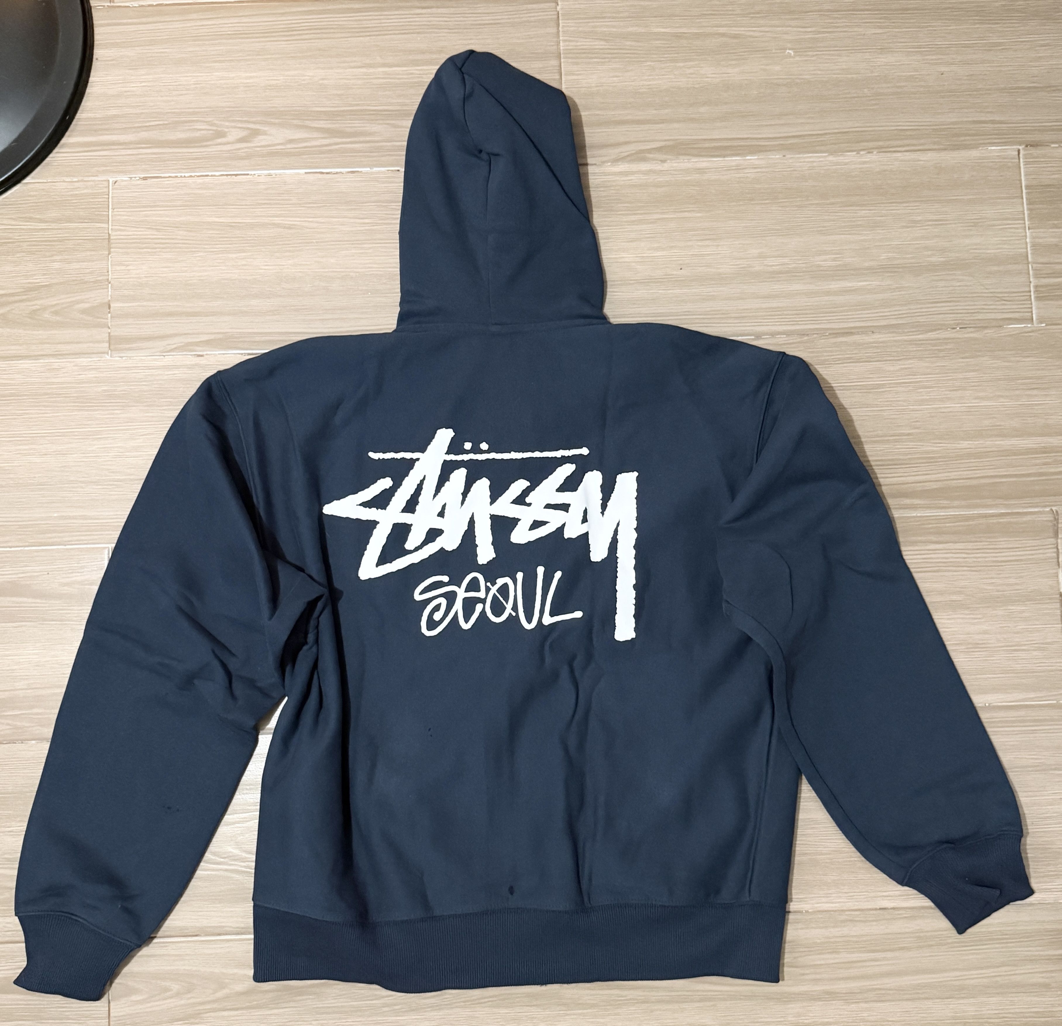 Stussy Stussy Chunky Knit Zip Hoodie -Ivory | Grailed