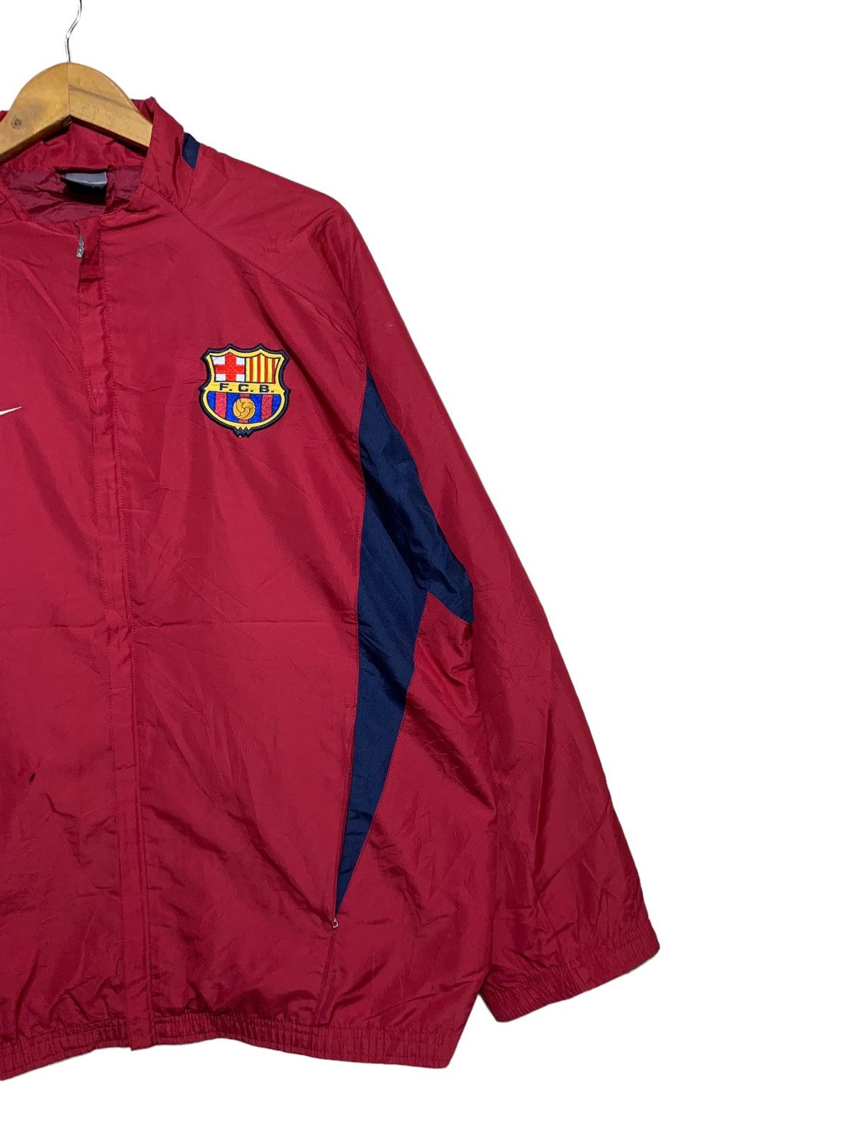 Nike 🔥NIKE F.C BARCELONA NYLON JACKETS Size US L / EU 52-54 / 3 - 3 Thumbnail