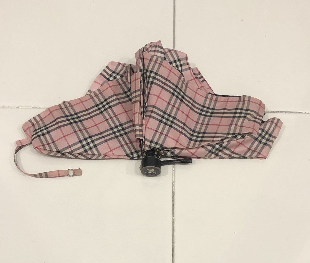 Burberry Burberry's Checked Novacheck Waterproof Folding Umbrella Size ONE SIZE - 15 Thumbnail