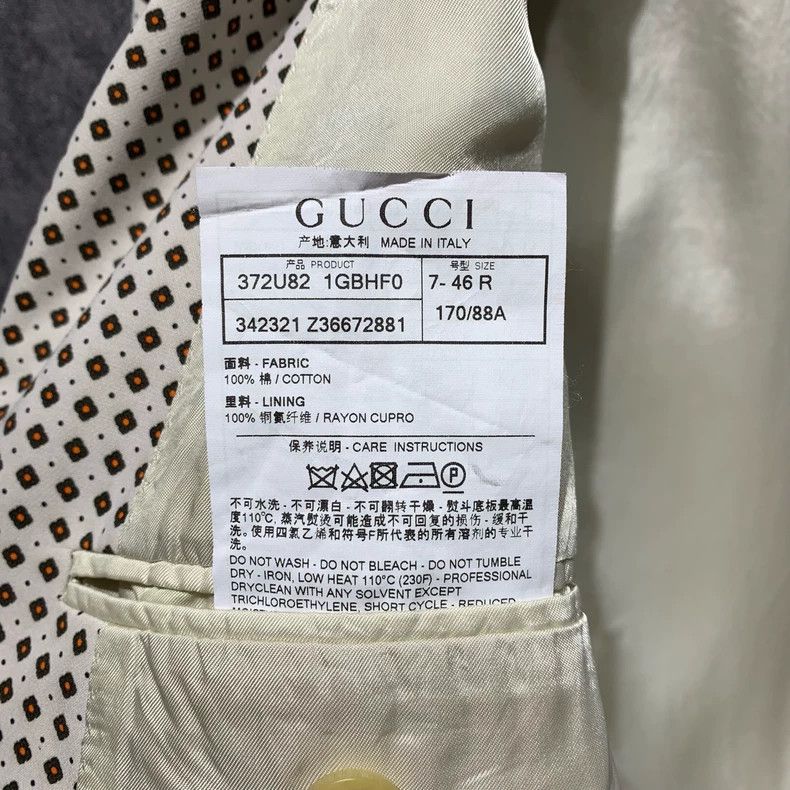 Gucci Gucci Woven linen suit jacket 2501-Nextarrow Size 46R - 4 Thumbnail