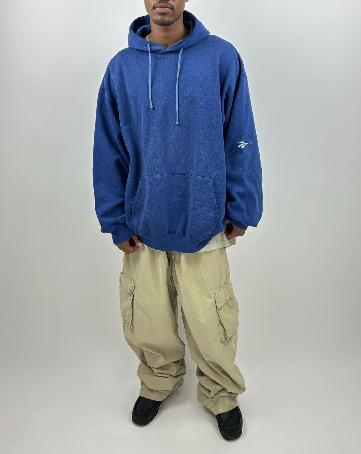 Reebok vintage 90s REEBOK Heavyweight Logo Hoodie sweatshirt Size US XXL / EU 58 / 5 - 3 Thumbnail