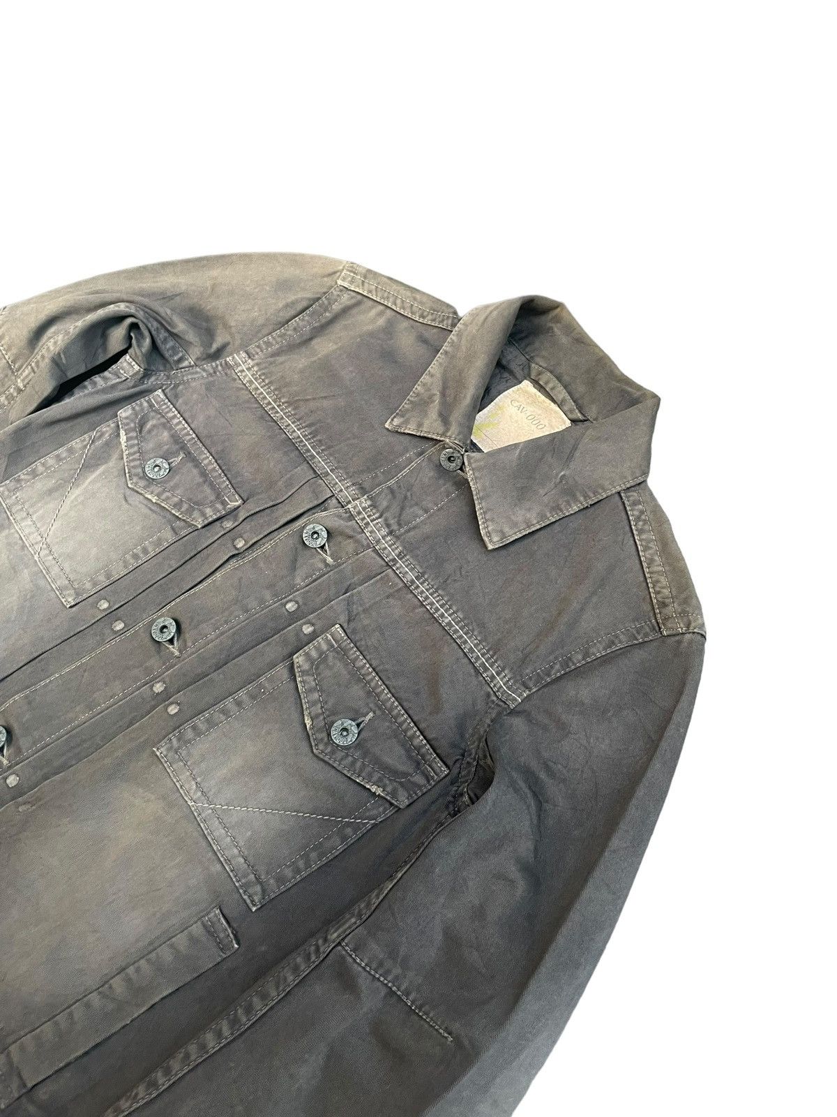 Japanese Brand Cav-000 Sun Faded Denim Jacket Size US S / EU 44-46 / 1 - 2 Thumbnail