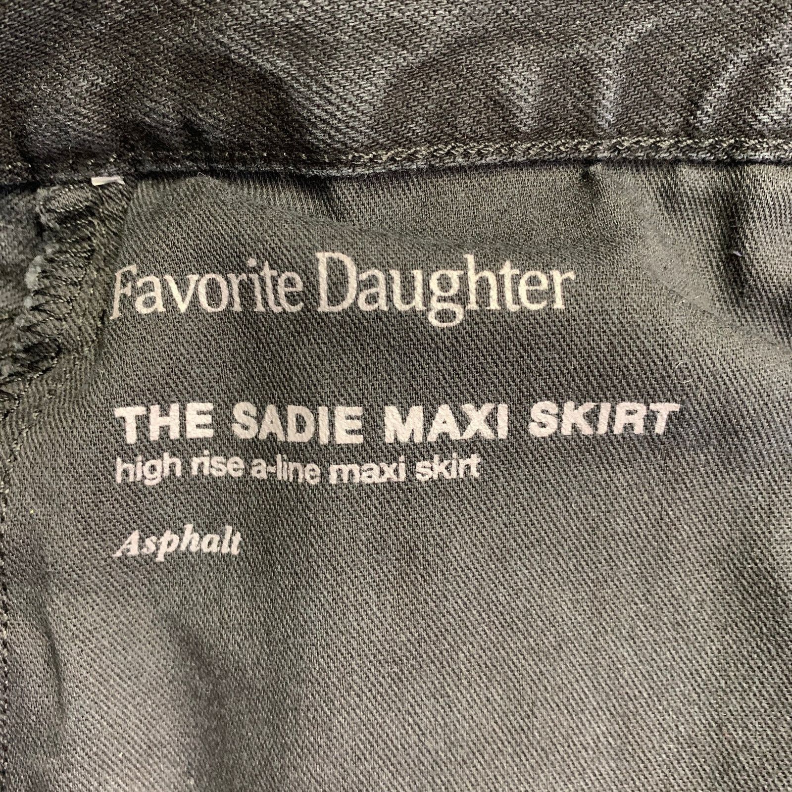 Other FAVORITE DAUGHTER The Sadie Black Denim Twill Button Fly Size 25" / US 0 / IT 36 - 6 Thumbnail
