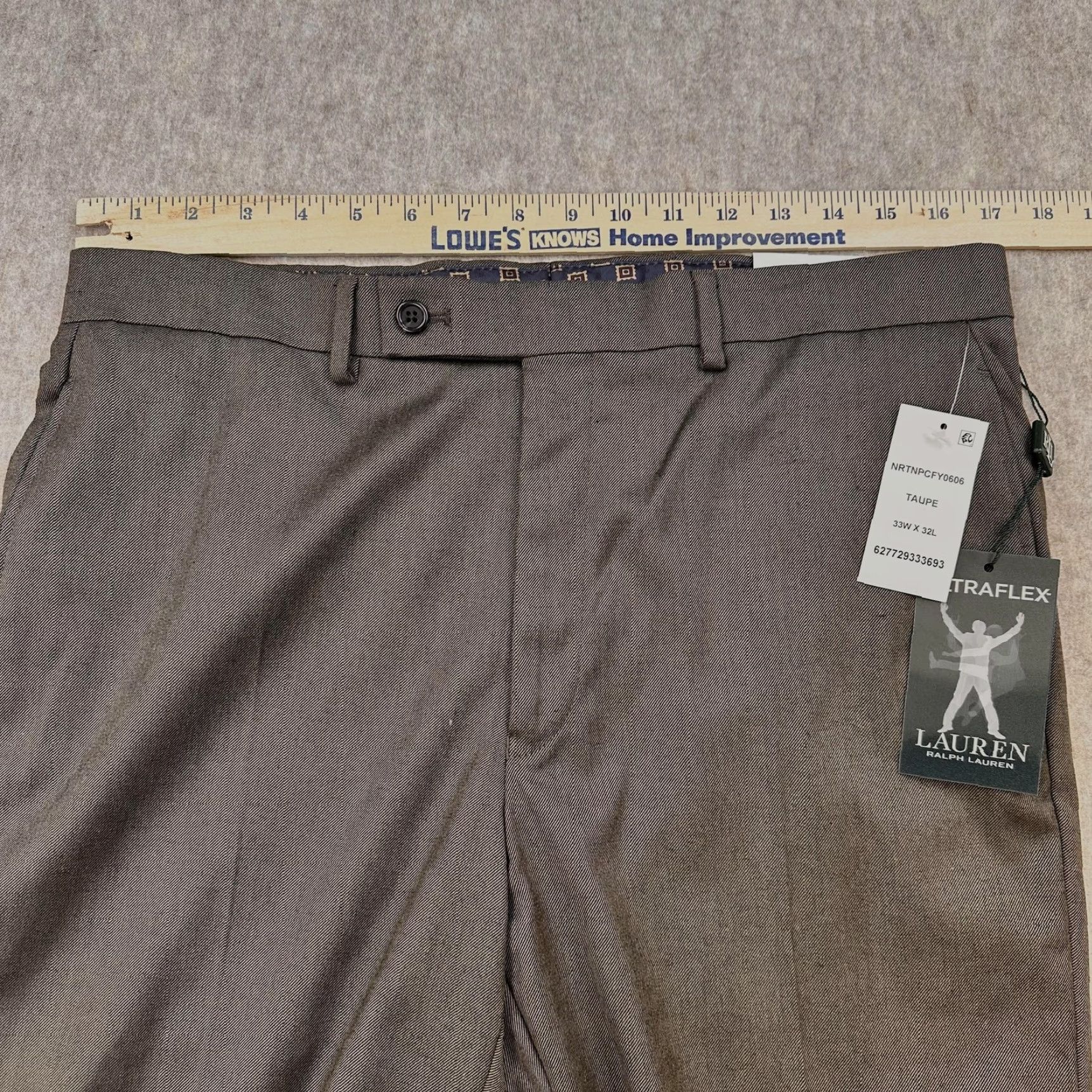Ralph Lauren Lauren Ralph Lauren Dress Pants Mens 33x32 Taupe Classic Fit Ultraflex Stretch Dress Pants Pants Mens 33 Taupe Classic Fit Ultraflex Stretch Size US 33 - 6 Thumbnail