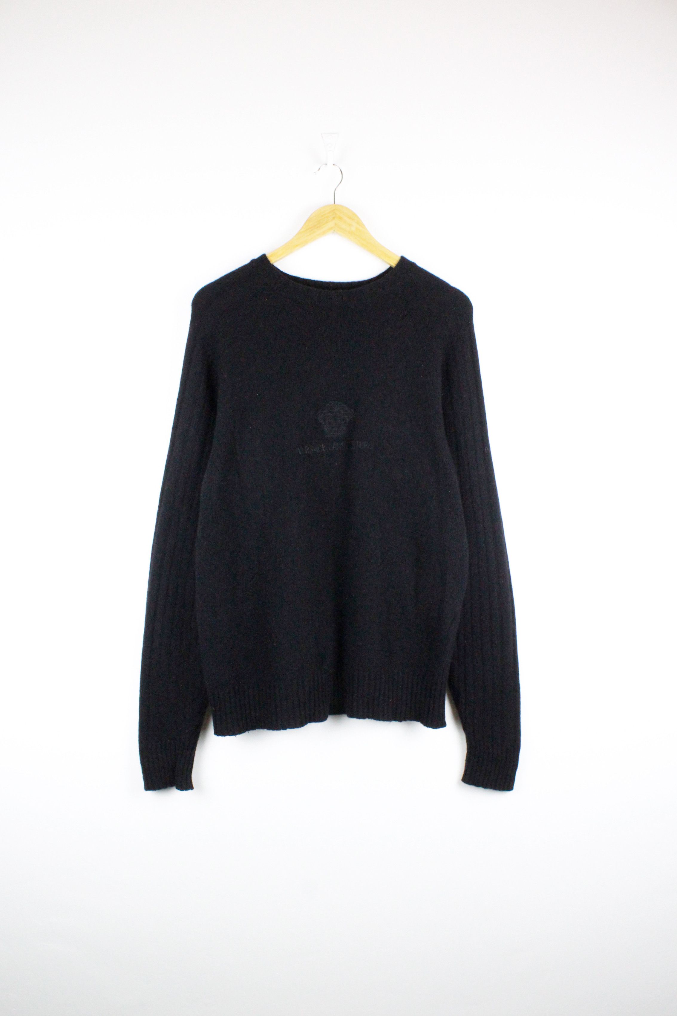 Vintage Versace Jeans Couture Medusa Logo Wool Knit Sweater