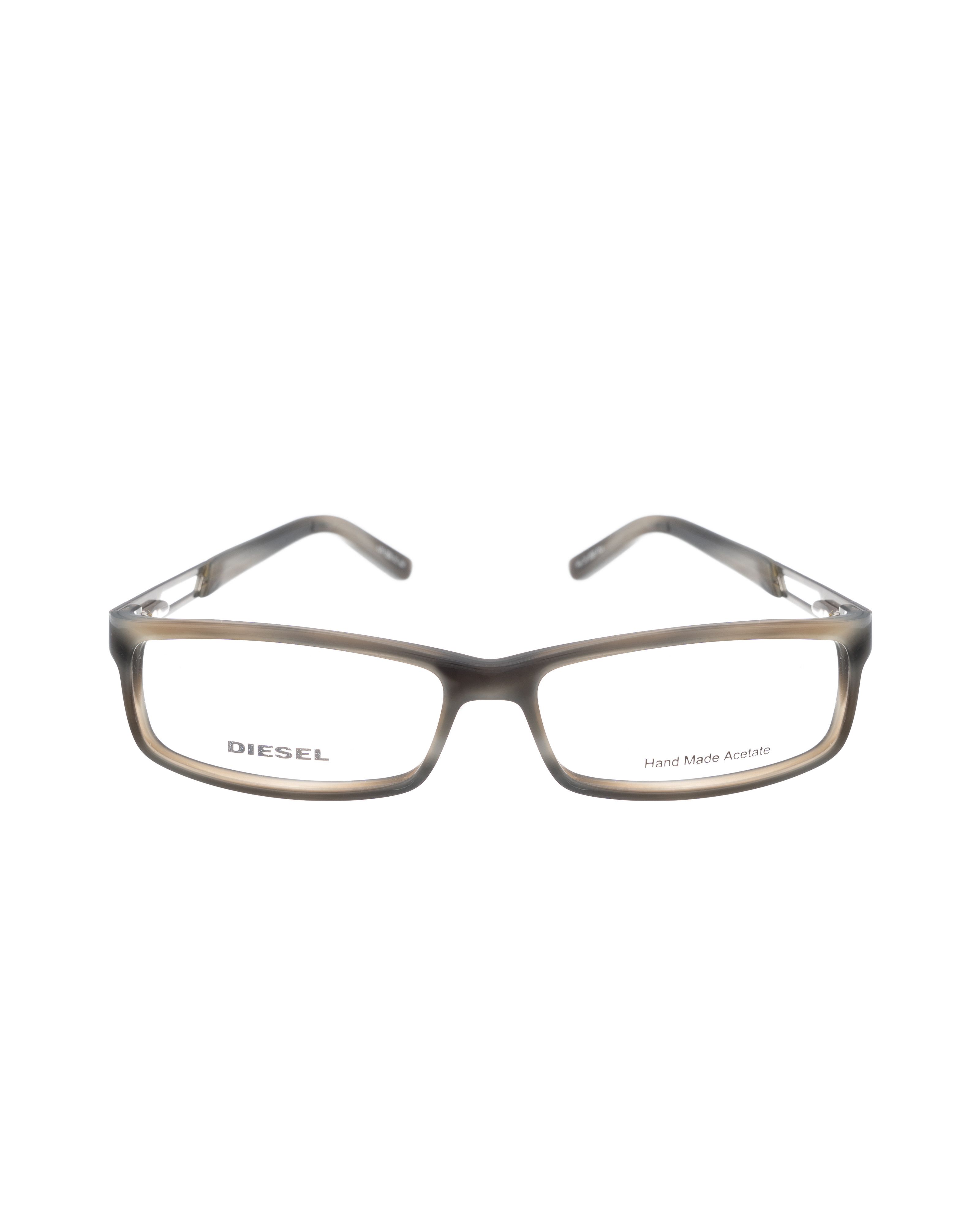 Diesel 00s Grey Abstract Rectangular Glasses