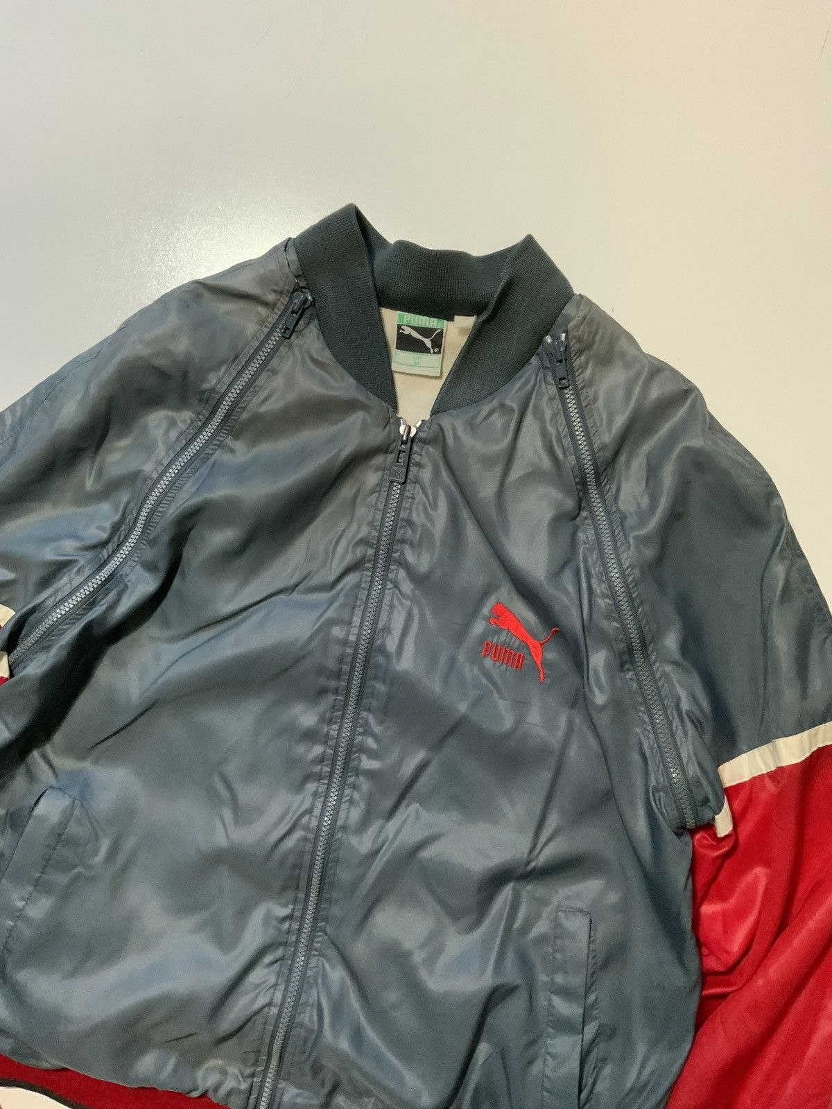 Puma Vintage 80s 90s Puma Convertible Zip Windbreaker Jacket Vest Size US M / EU 48-50 / 2 - 5 Thumbnail