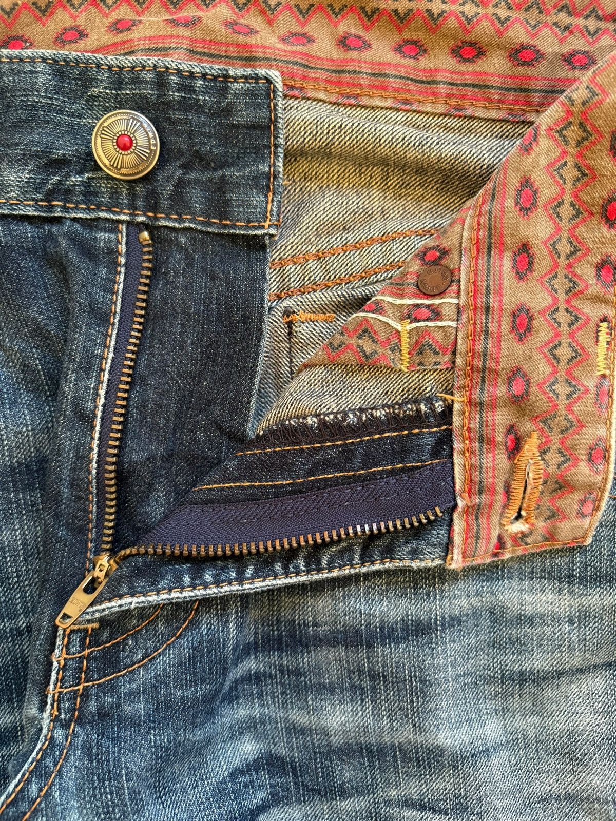Edwin × Japanese Brand Exclusive Vintage Edwin Faded Mud Wash Loose Baggy Jeans Size US 32 / EU 48 - 9 Thumbnail