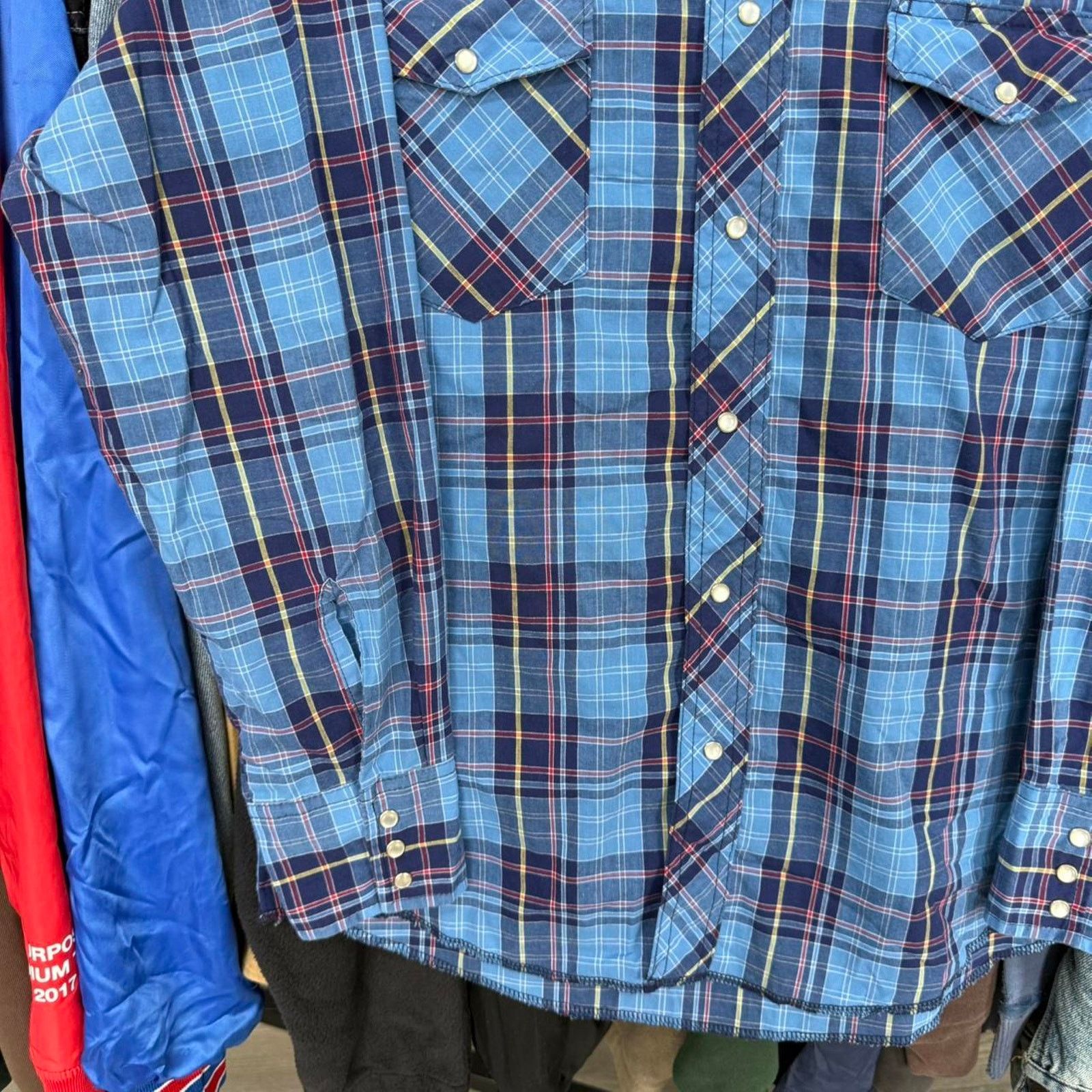 Wrangler Vintage Y2K Wrangler Western Pearl Snap Button Up Shirt Size US M / EU 48-50 / 2 - 4 Thumbnail