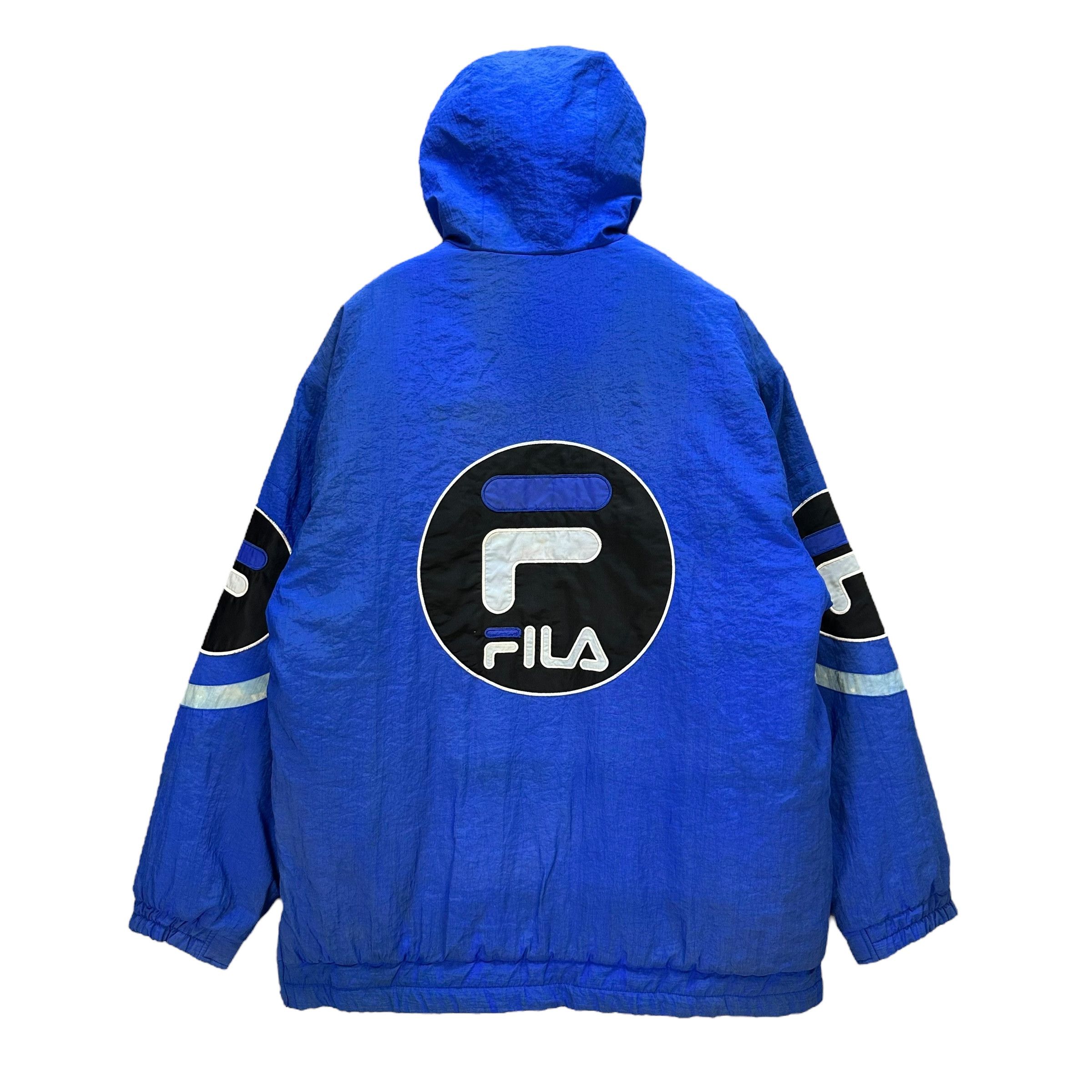 Fila FILA Big Logo Anorak Jacket Pullover Hoodie Jacket #A47-1092 Size US XL / EU 56 / 4 - 12 Thumbnail