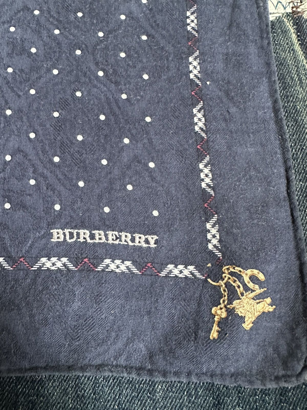 Vintage Vintage Burberry Handkerchief/ Neckerchief/ Bandana Size ONE SIZE - 18 Thumbnail