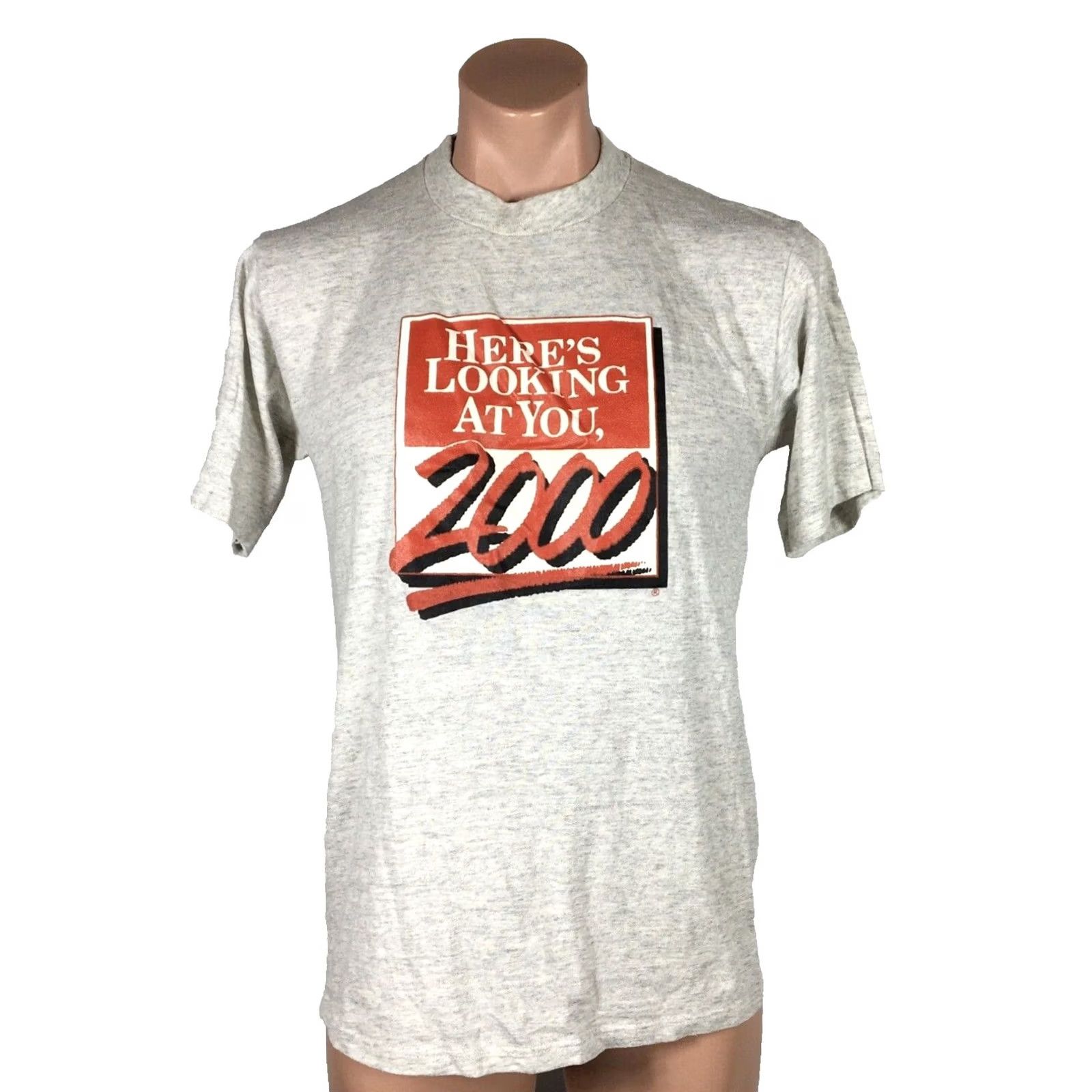 Jerzees 90s Jersey Shirt Vintage Graphic Print Heather Gray L Size Size US L / EU 52-54 / 3 - 2 Thumbnail