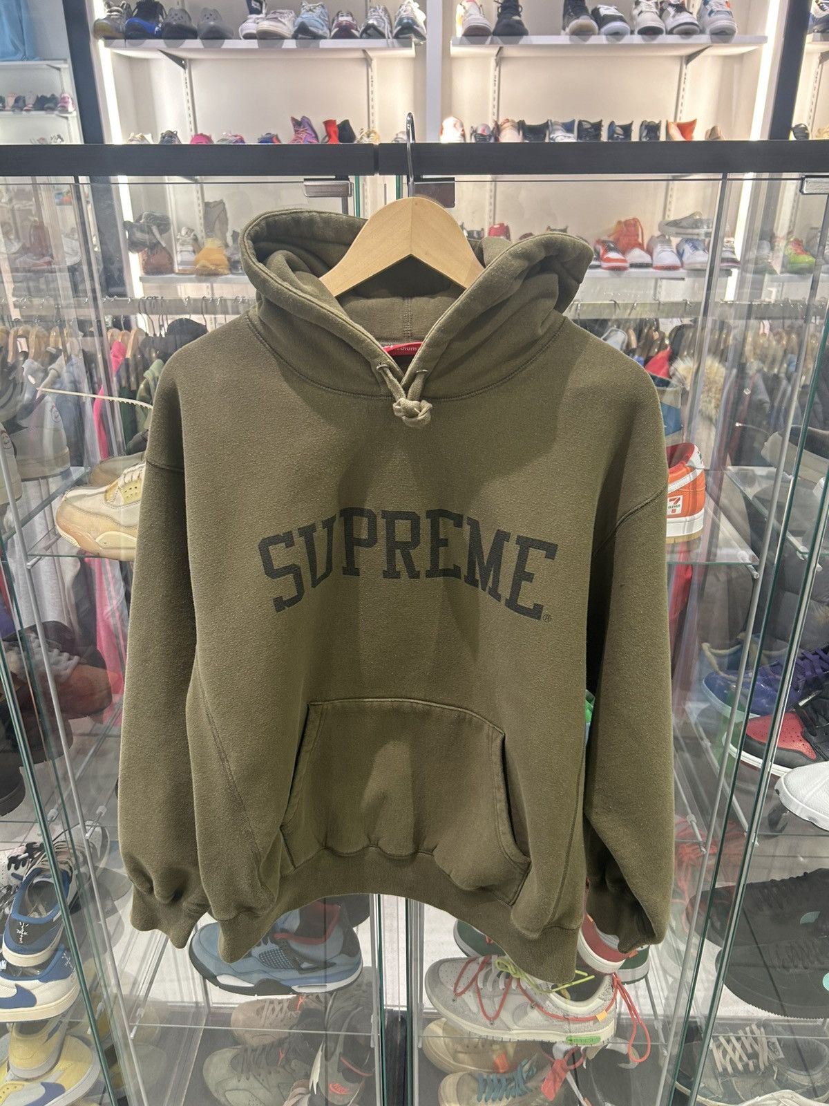 Supreme Supreme varaity hooded sweatshirt olive Size US M / EU 48-50 / 2 - 1 Thumbnail