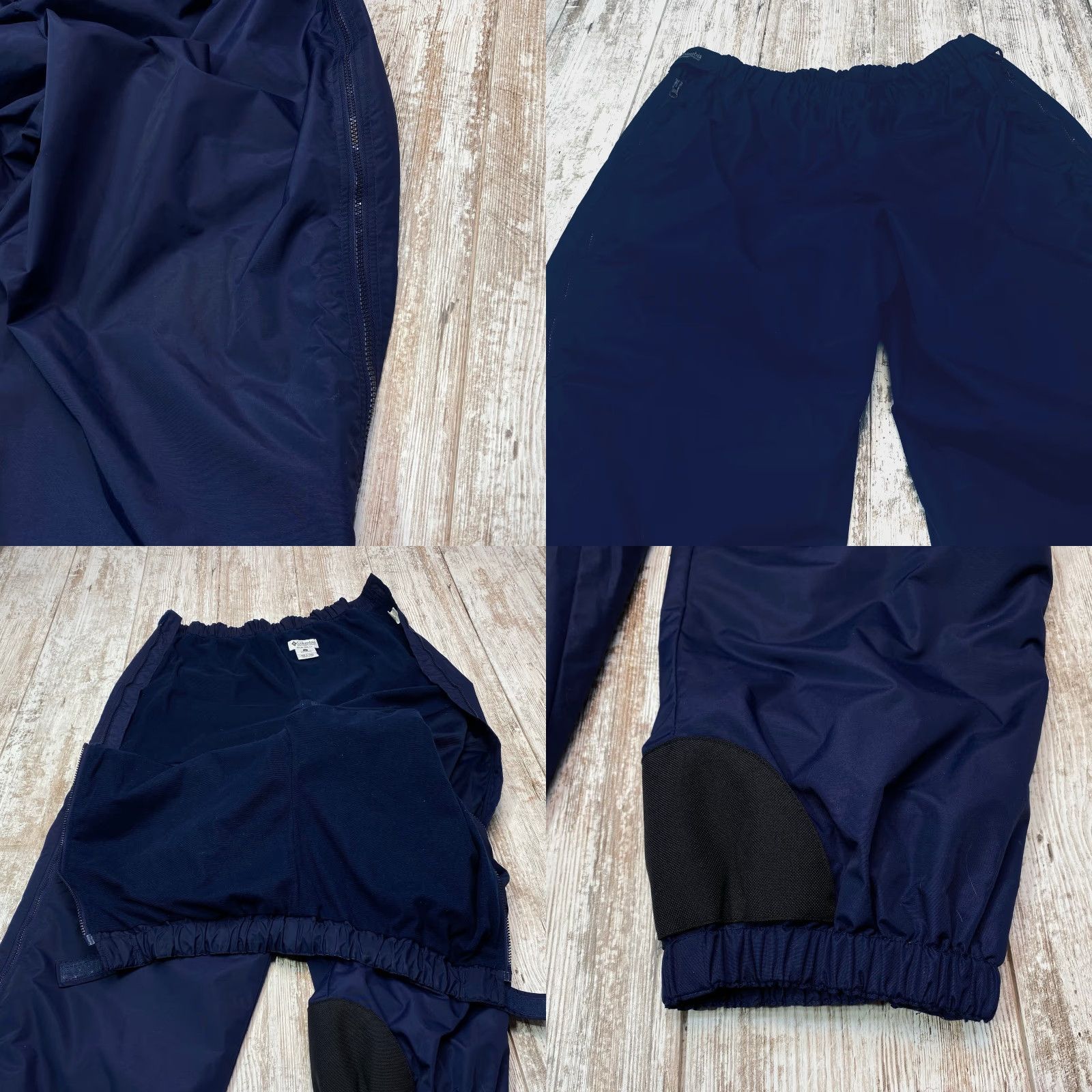 Vintage Columbia Snow Pants Womens 2X Blue Nylon Ski Lined Side Zip Elastic Waist Size 27" / US 4 / IT 40 - 8 Thumbnail
