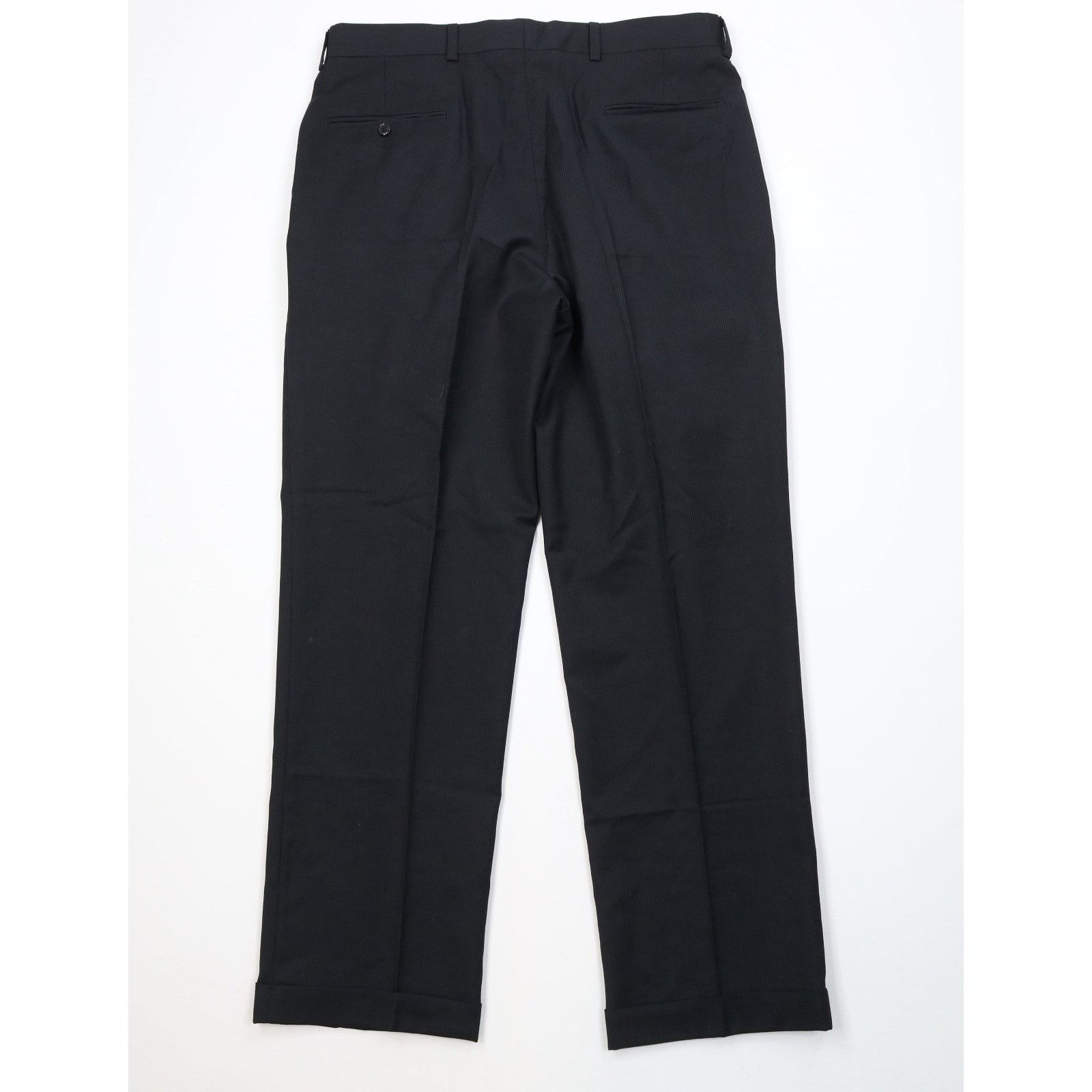 Jos. A. Bank Jos A Bank Signature2 Piece Wool Striped Suit Black Size 40R - 16 Thumbnail