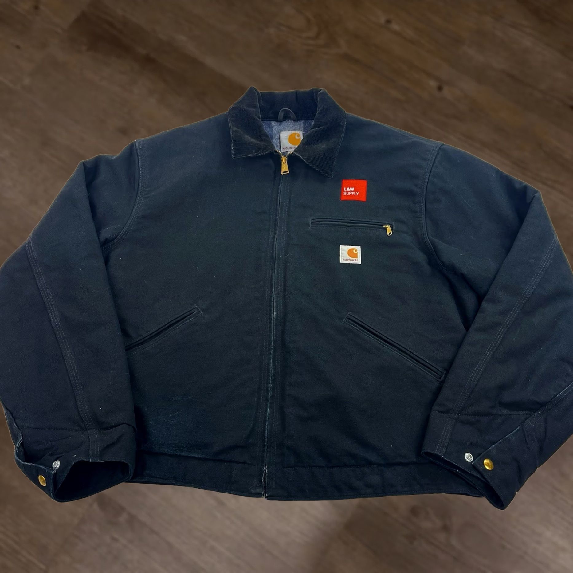 Carhartt Vintage 90s Carhartt JB6865 Aztec Blanket Lined Jacket