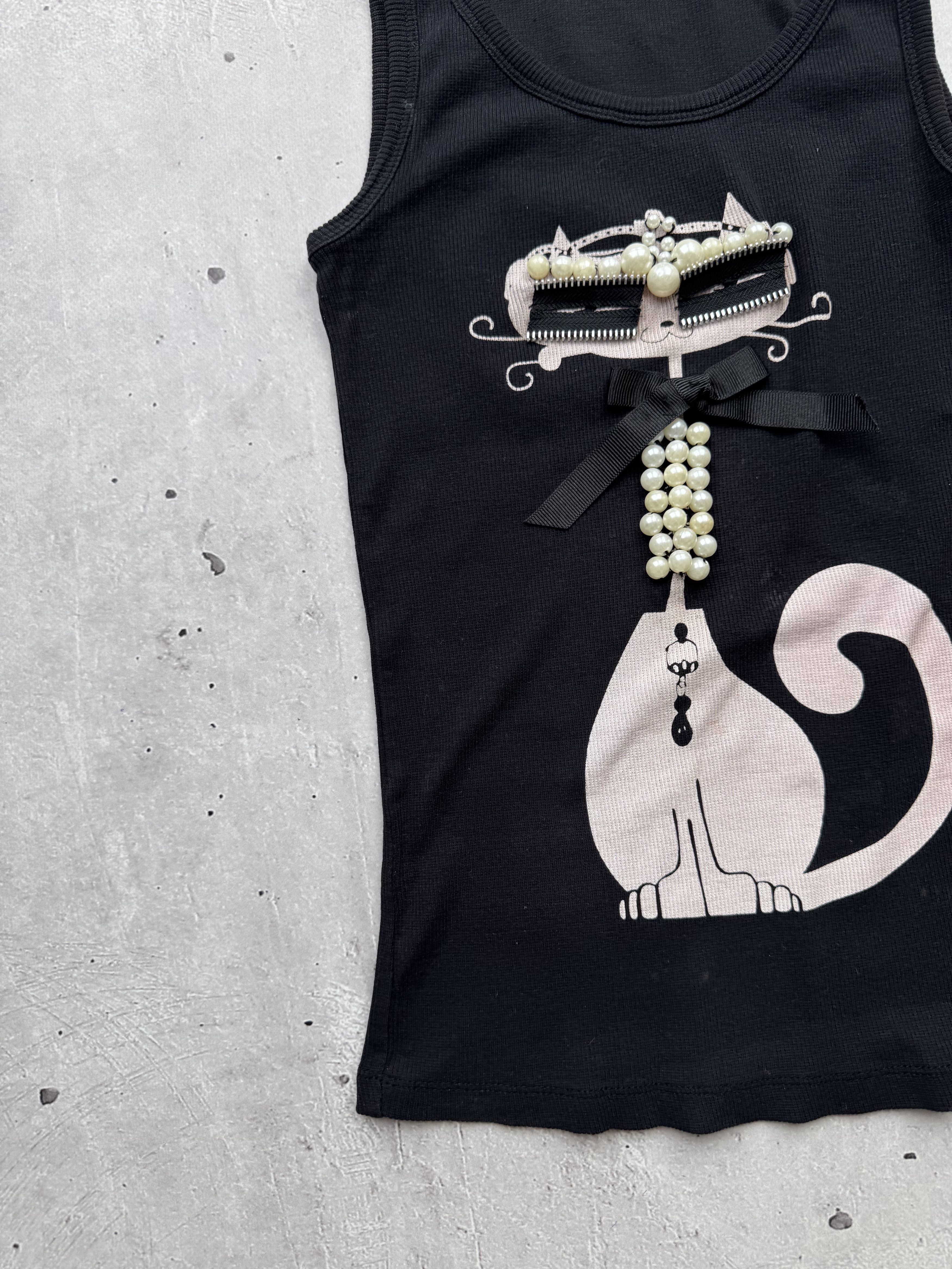 Japanese Brand × Vintage Vintage Amazing Cat Tank Top Size S / US 4 / IT 40 - 2 Thumbnail