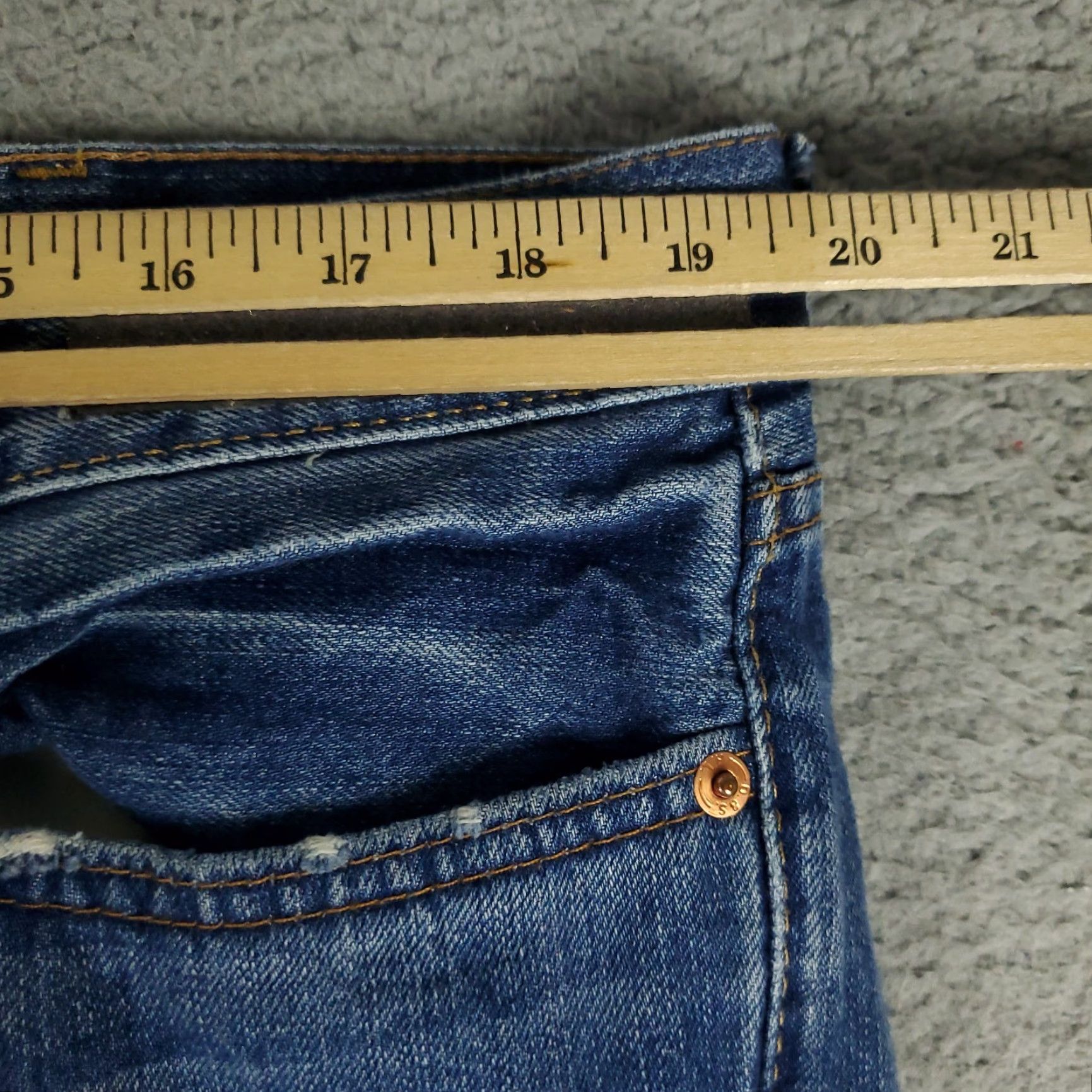 Vintage Denim & Supply Ralph Lauren Jeans Mens 38x32 Blue Straight Leg 5-Pocket Design Regular Waist Blue Denim Pants Jeans Mens #1 Size US 38 / EU 54 - 3 Thumbnail