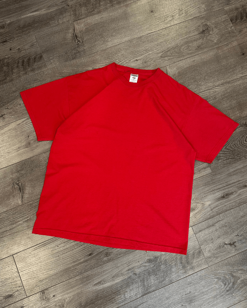 Vintage Vintage Jerzees Blank Essential Men's Red T-Shirt - Size XL Size US XL / EU 56 / 4 - 1 Thumbnail