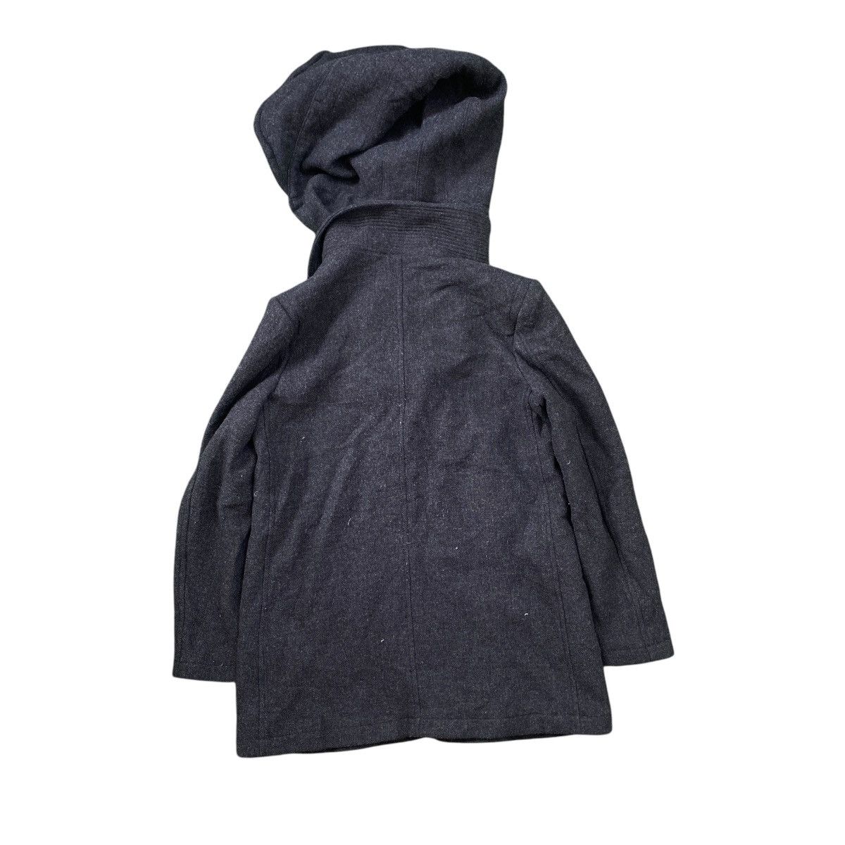 Issey Miyake × Japanese Brand × Zucca Vintage Zucca Wool Jacket by Issey Miyake Removable Hoodie Size L / US 10 / IT 46 - 3 Thumbnail