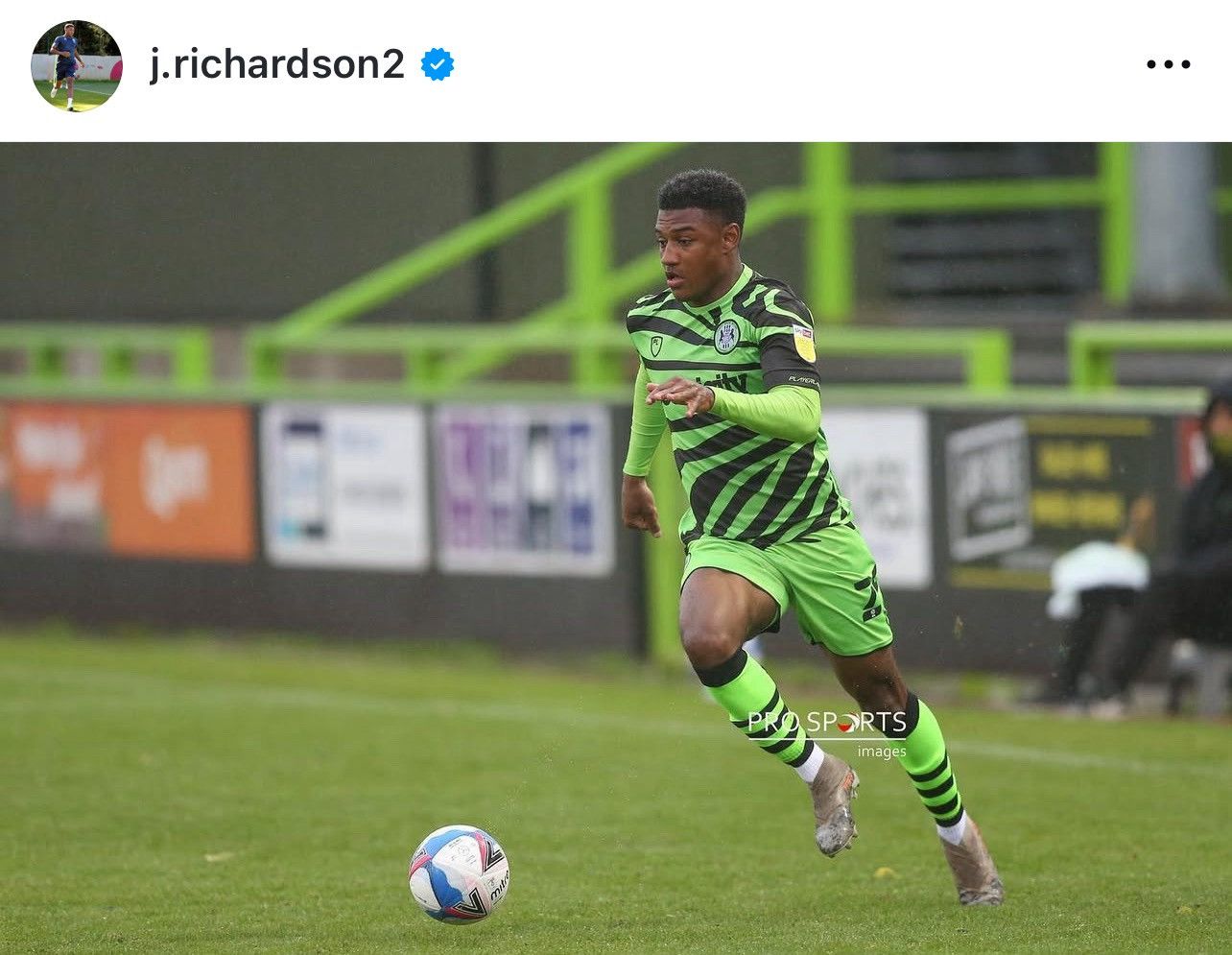 Vintage FOREST GREEN ROVERS 2020/2021 FOOTBALL JERSEY #25 RICHARDSON Size US M / EU 48-50 / 2 - 15 Thumbnail