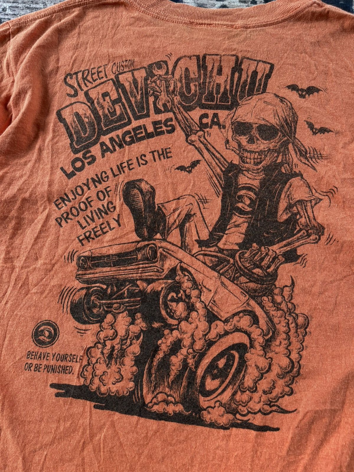 Vintage 🔥Devichu Street custom Skull Motor Backhit Tees Size US M / EU 48-50 / 2 - 6 Thumbnail