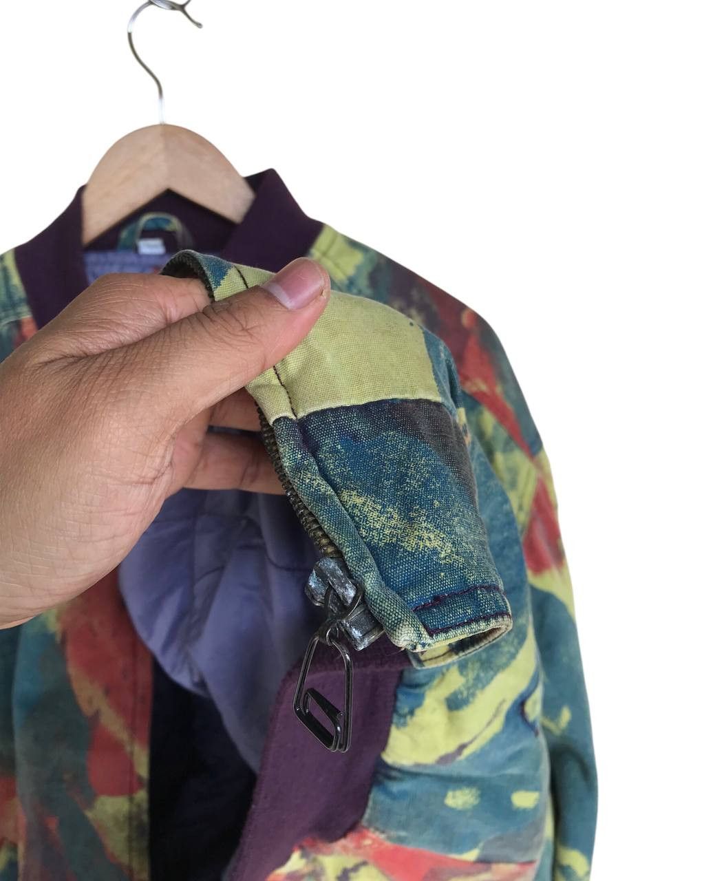 Cross Colours × Nigel Cabourn × Vintage Vintage Cross colour Pyramax art paint bomber canvas jacket Size US M / EU 48-50 / 2 - 4 Thumbnail