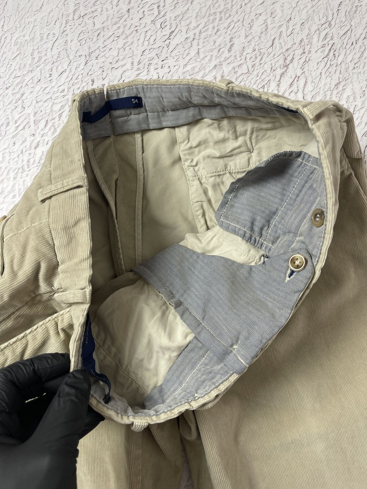 Incotex Incotex Venezia High comfort Flexcord beige corduroy pants Size US 38 / EU 54 - 10 Thumbnail