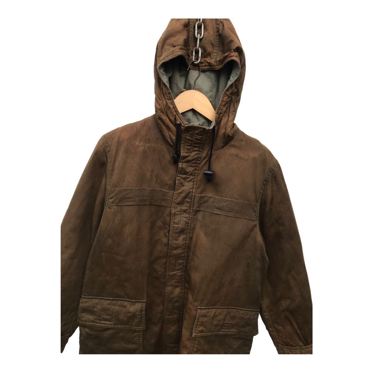 Boycott Boycott Japan Faded Military Style Parka Hoodie - STAINS Size US M / EU 48-50 / 2 - 3 Thumbnail