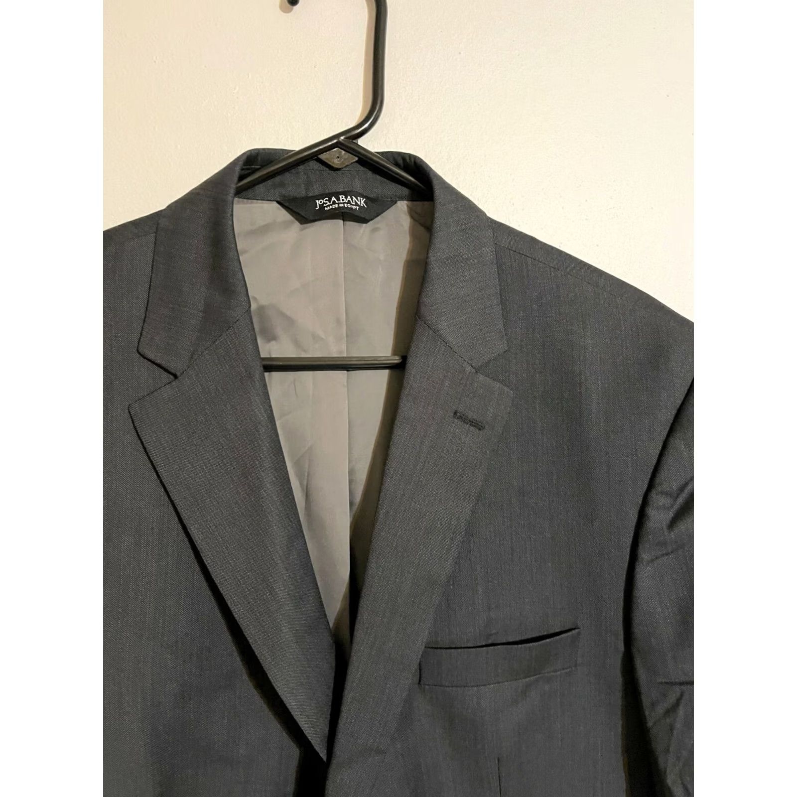 Jos. A. Bank VINTAGE Jos A Bank Tailored Fit Traveler Stretch Suit Coat Jacket Blazer - Men's 44R New Size 44R - 2 Thumbnail