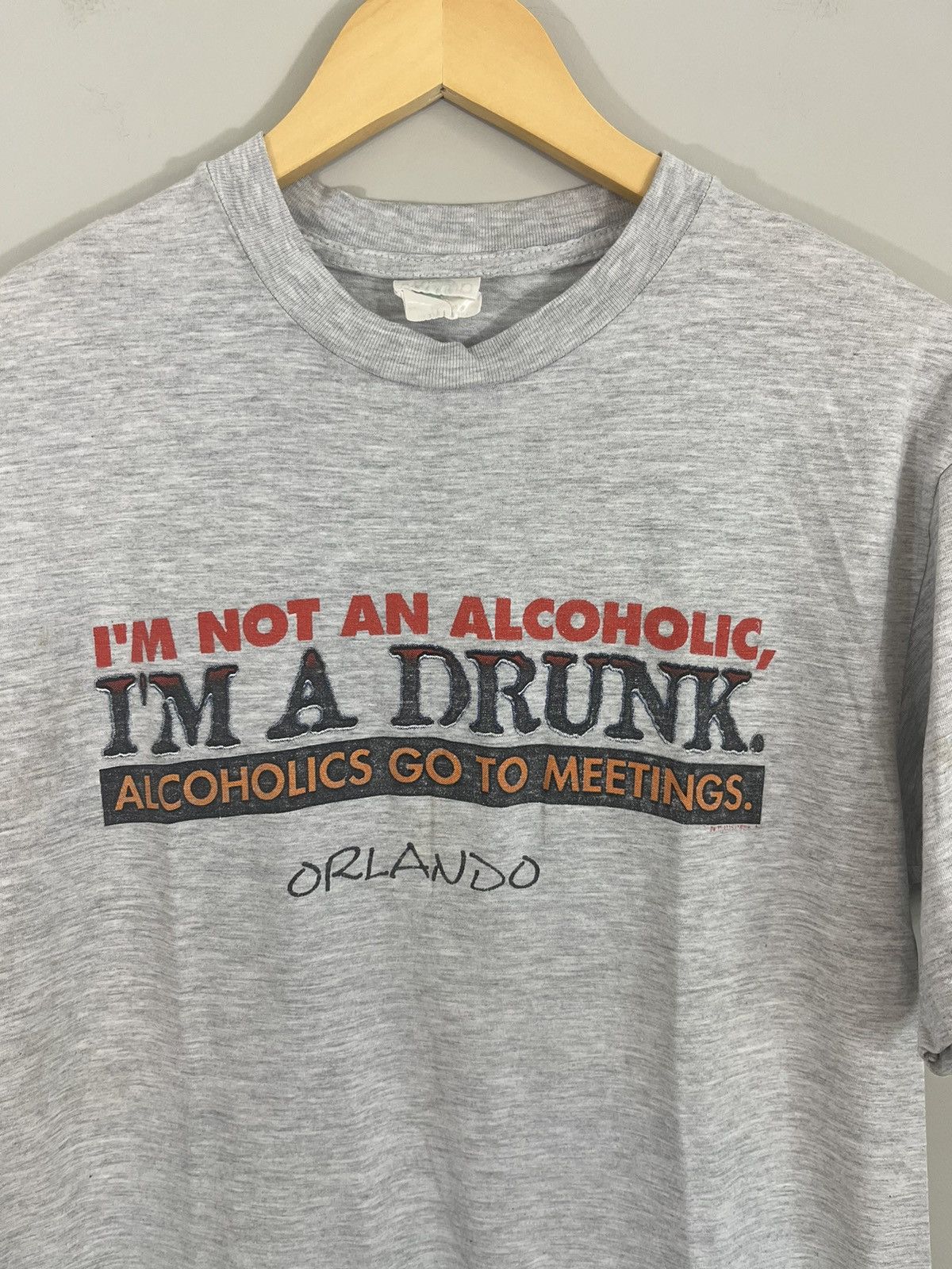 Vintage Distressed Alcoholic Adult Humor Drunk Tee Size US L / EU 52-54 / 3 - 2 Thumbnail