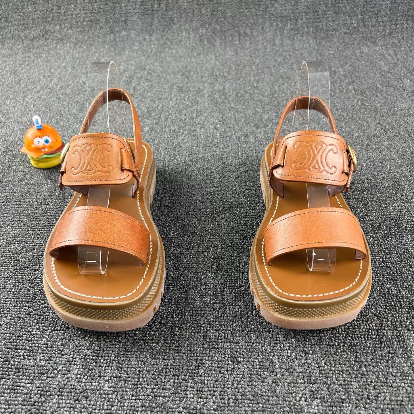 Celine Celine Brown Platform Sandals 39 Size US 8.5 / IT 38.5 - 2 Thumbnail