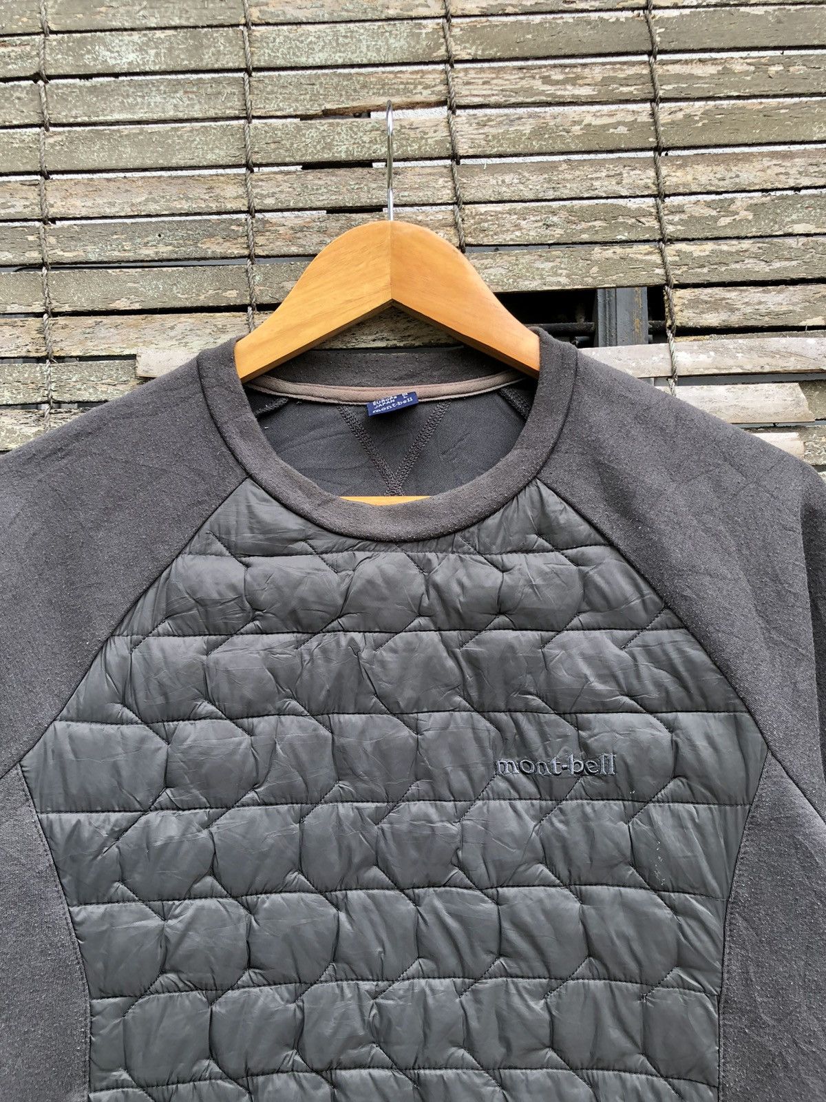 Montbell Vintage 90s Montbell Quilted Crewneck Sweatshirts Size US L / EU 52-54 / 3 - 4 Thumbnail