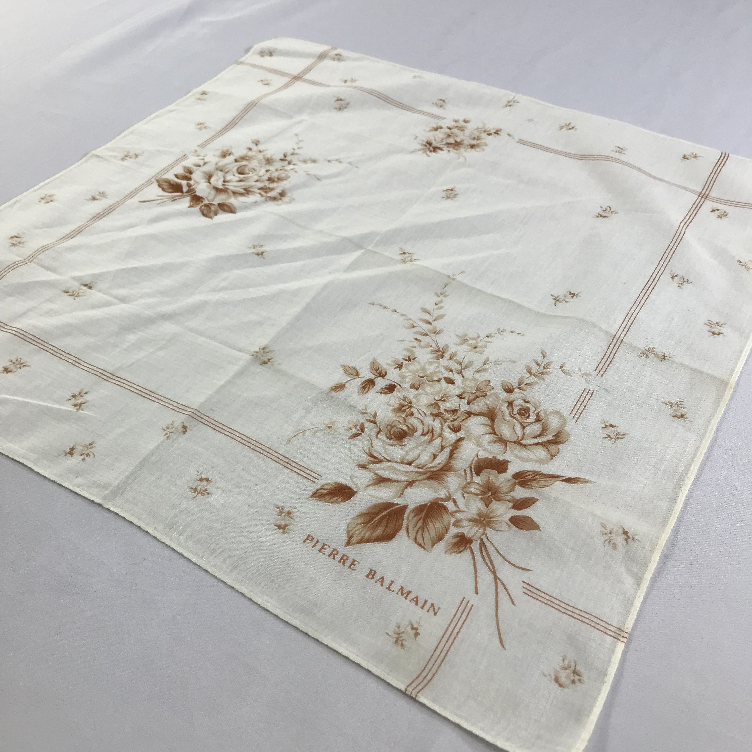Pierre Balmain × Vintage Pierre Balmain Bandana / Handkerchief / Neckerchief - S2619 Size ONE SIZE - 2 Thumbnail