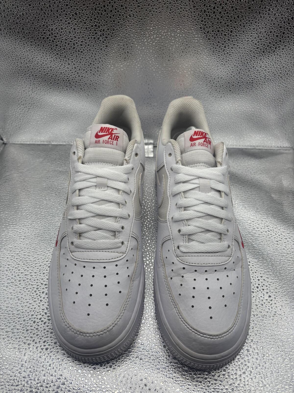 Nike Nike Air Force 1 low SE white red mini Swoosh Size US 9 / EU 42 - 2 Thumbnail