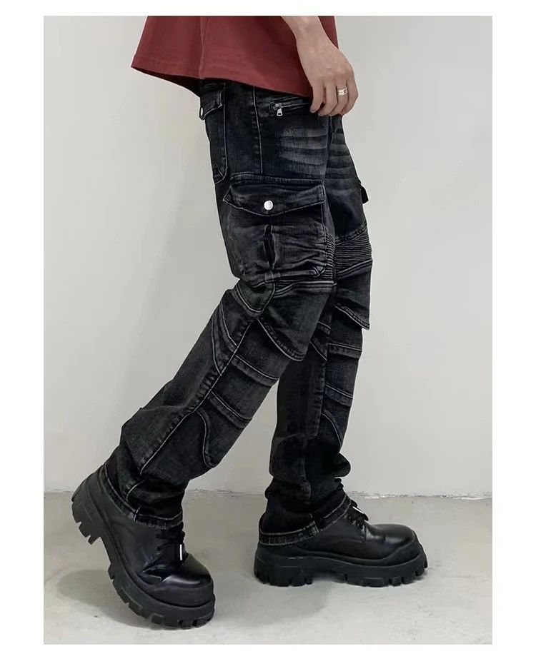 Japanese Brand × Vintage jeans slim fit heavy duty fashion premium wash Size US 36 / EU 52 - 4 Thumbnail