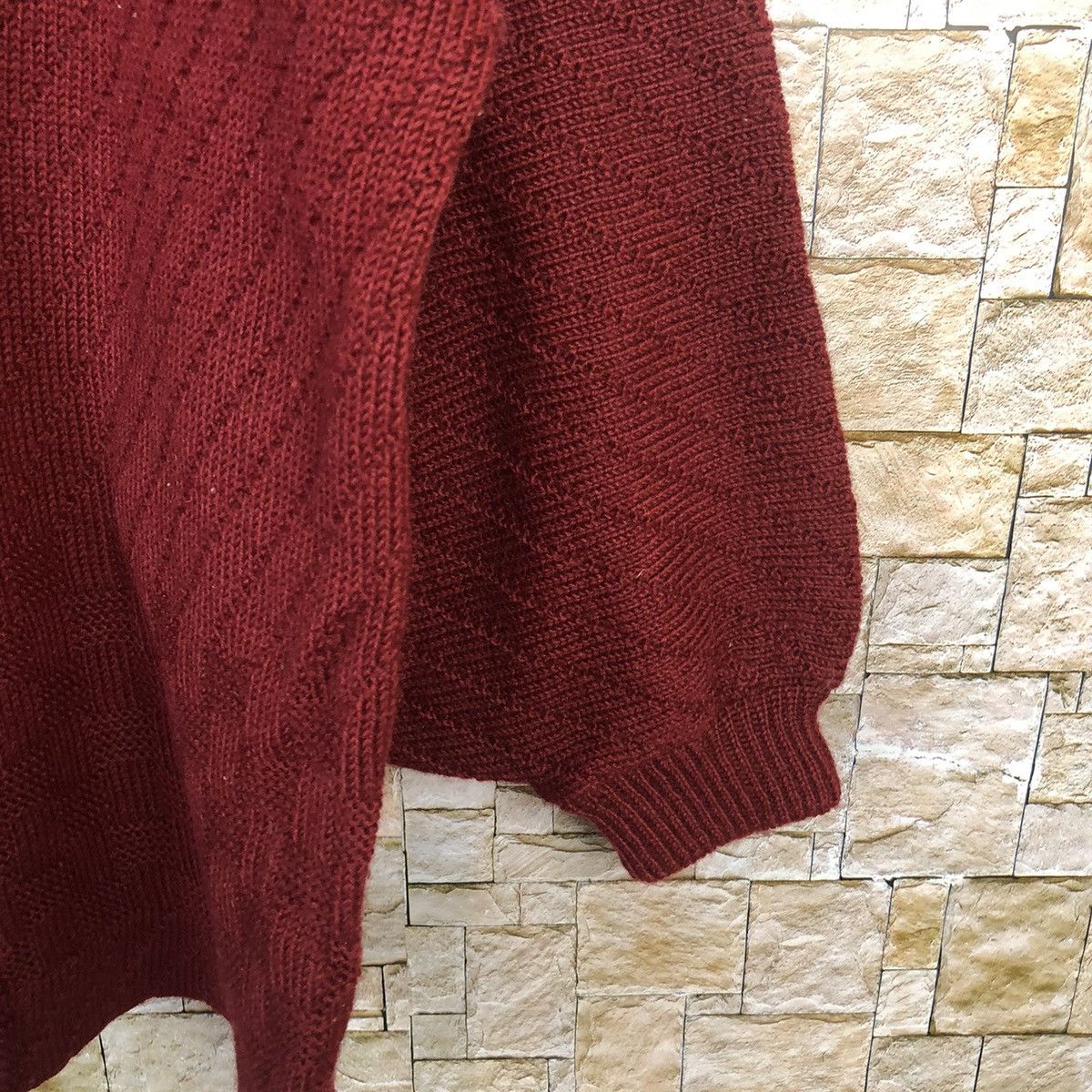 Homespun Knitwear Japanese Brand Red Cardigan knitwear vintage #A465 Size US L / EU 52-54 / 3 - 8 Thumbnail
