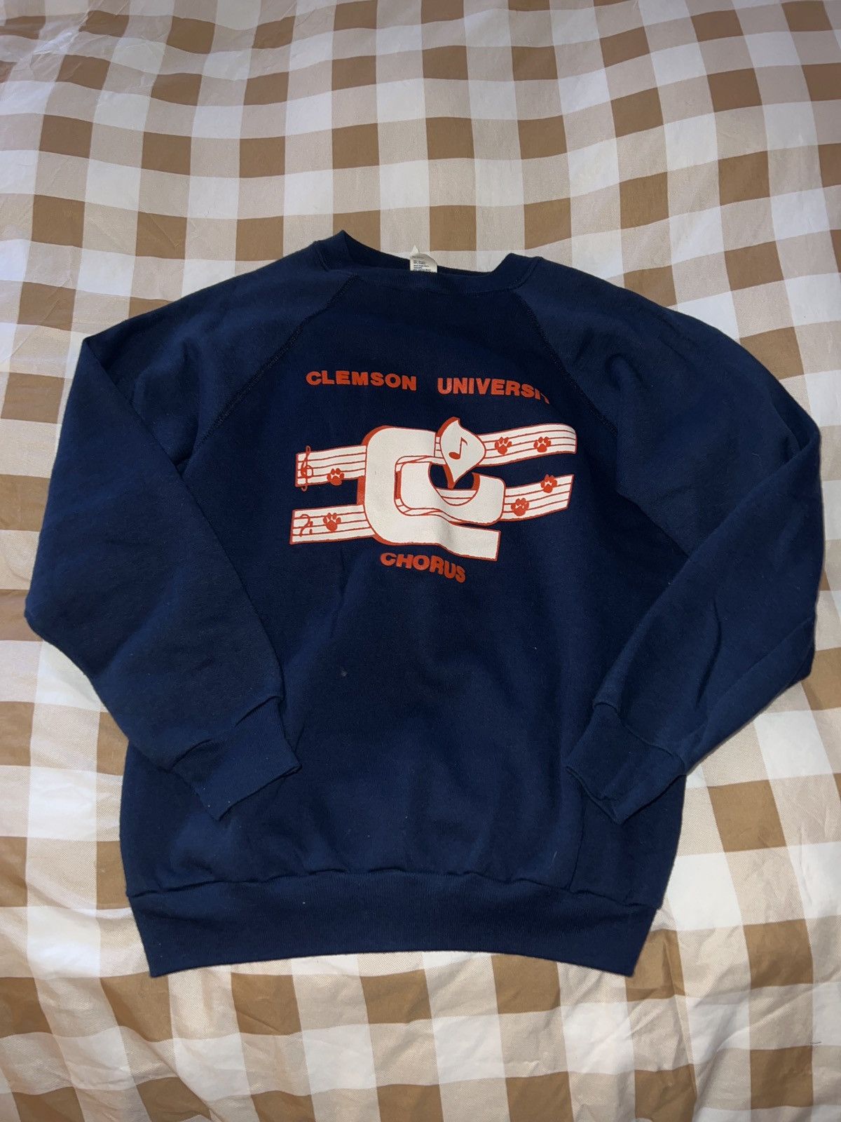 Vintage 90s Clemson Crewneck Size US L / EU 52-54 / 3 - 1 Thumbnail