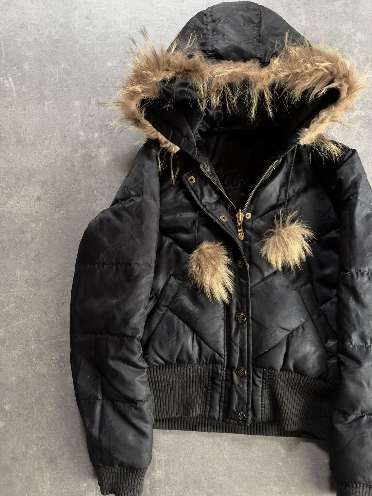 Rocawear 00s Rocawear Reversible Faux Fur Hooded Bomber Jacket M L Size M / US 6-8 / IT 42-44 - 12 Thumbnail