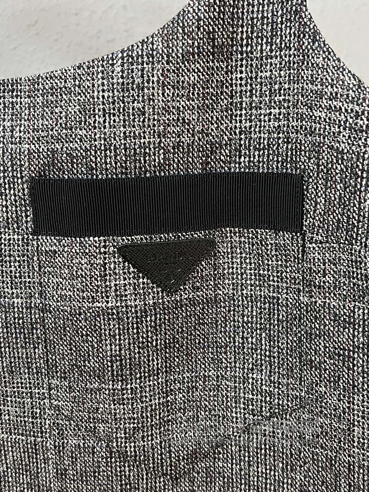 Prada prada gray wool sleeveless dress with bow. Size M / US 6-8 / IT 42-44 - 3 Thumbnail