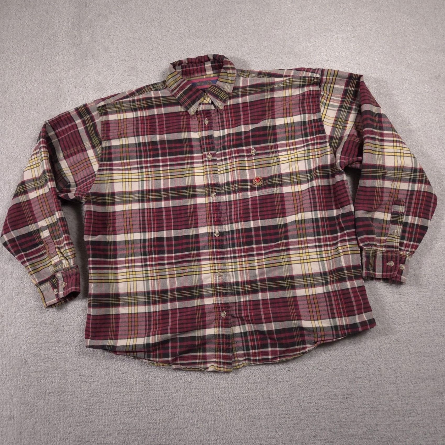 Wrangler Wrangler Shirt Mens XL Red Plaid Button-Up Long Sleeve Flannel Casual Size US XL / EU 56 / 4 - 2 Thumbnail