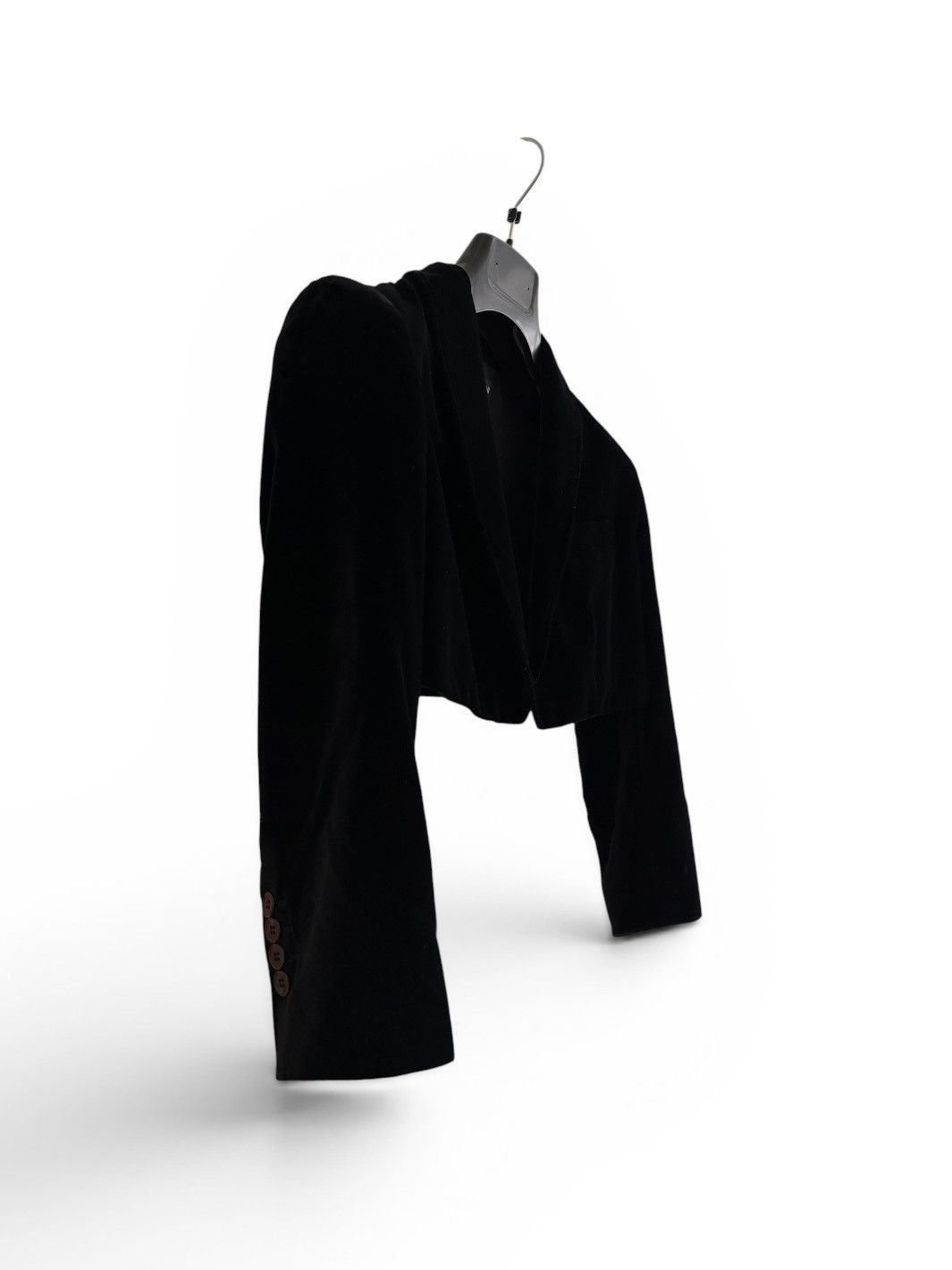 Dolce & Gabbana Dolce Gabbana Velour Cropped Blazer Jacket Size S / US 4 / IT 40 - 3 Thumbnail